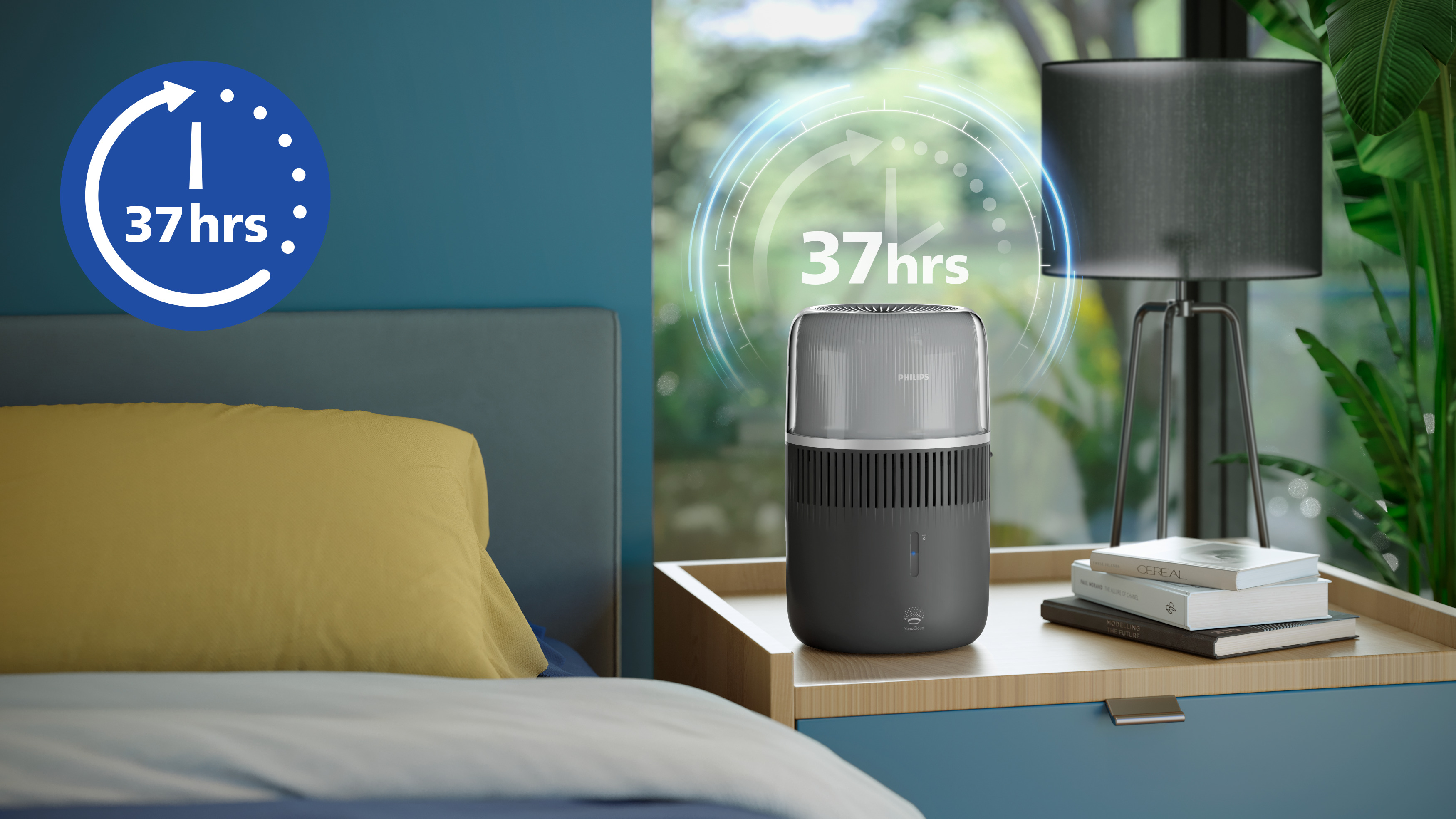 Nepřetržit&eacute; zvlhčov&aacute;n&iacute; až 37&nbsp;hodin