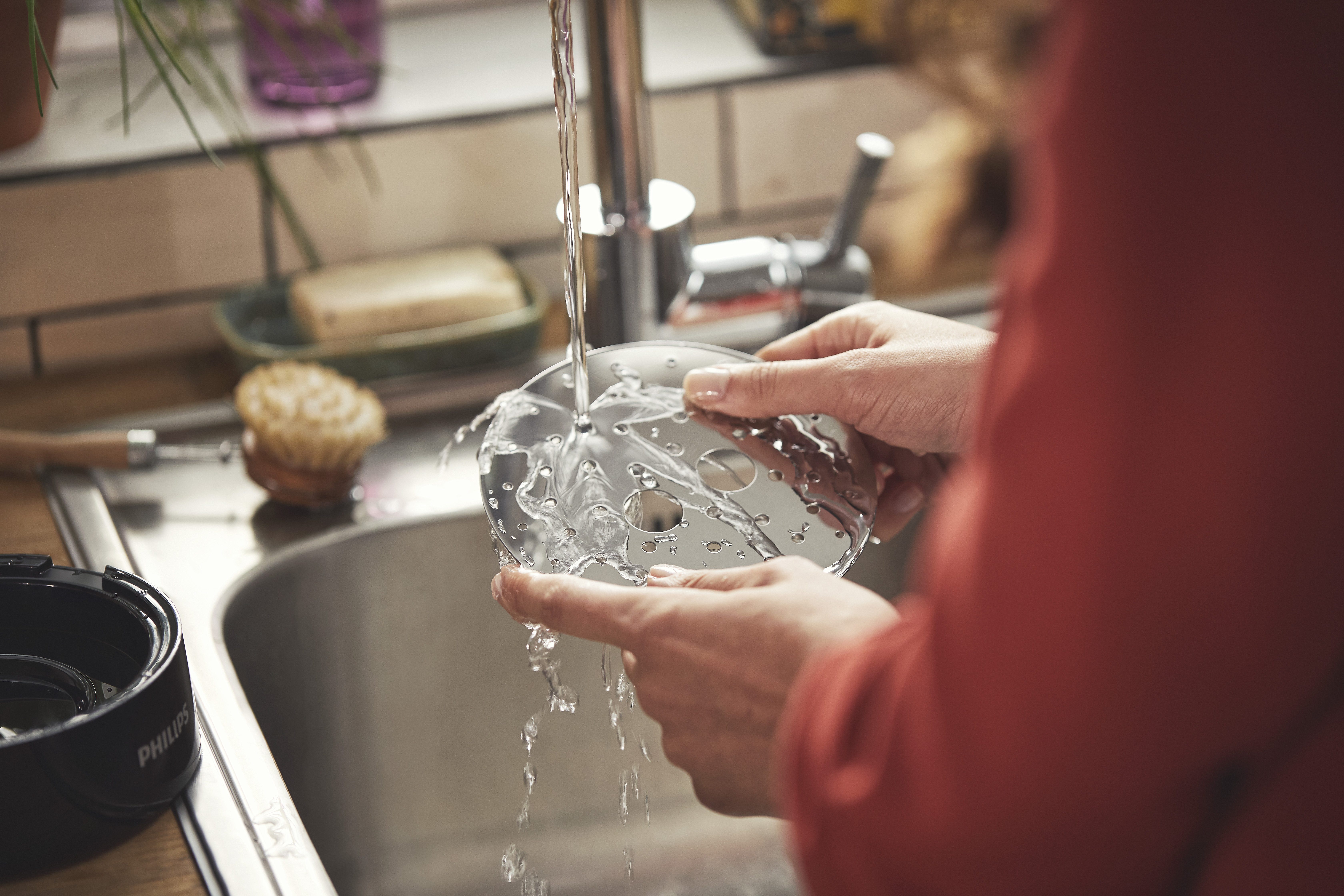 Abnehmbare Abtropfschale f&uuml;r einfaches Reinigen