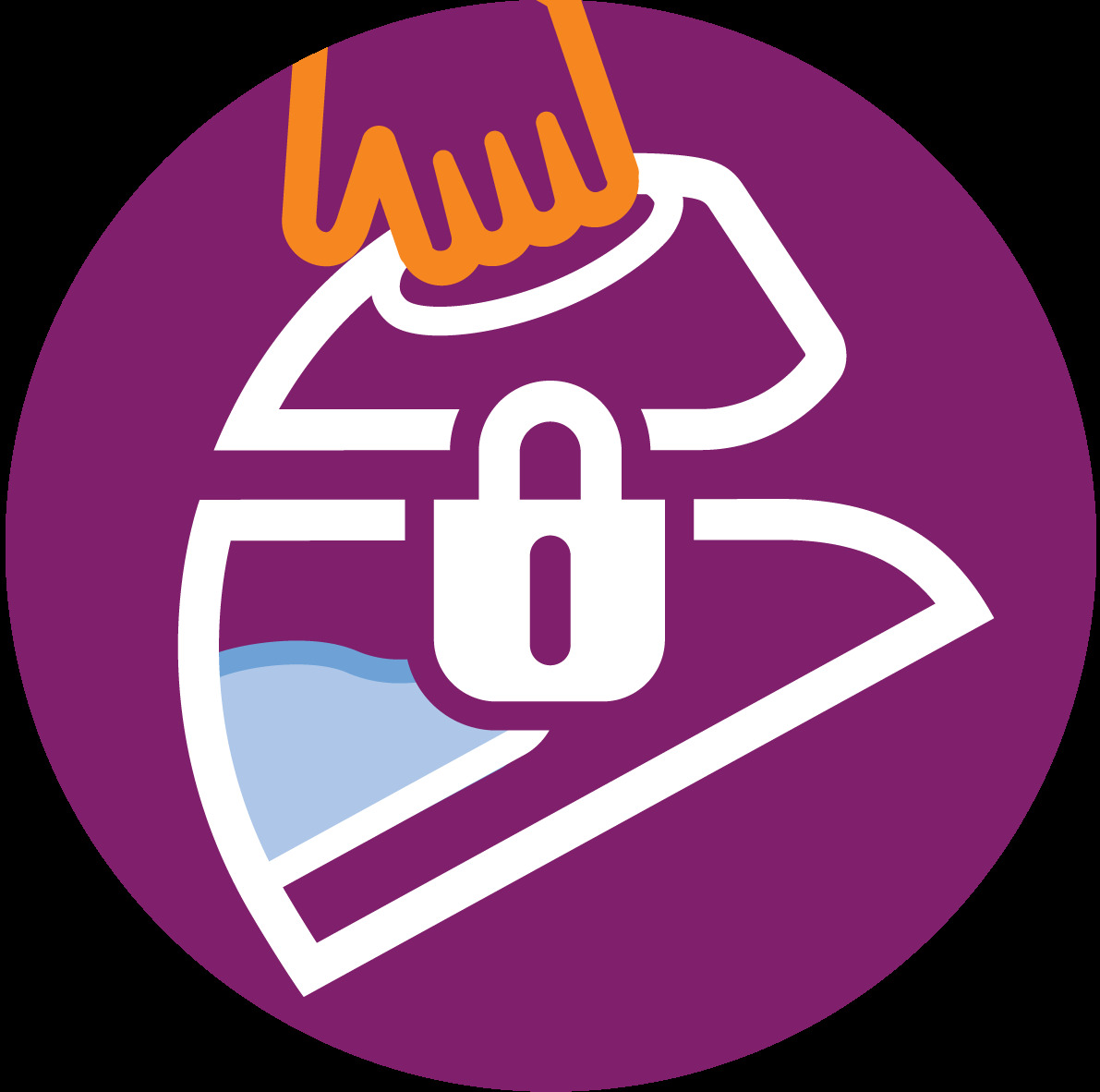 قفل التثبيت لنقل المكواة بسهولة وأمان