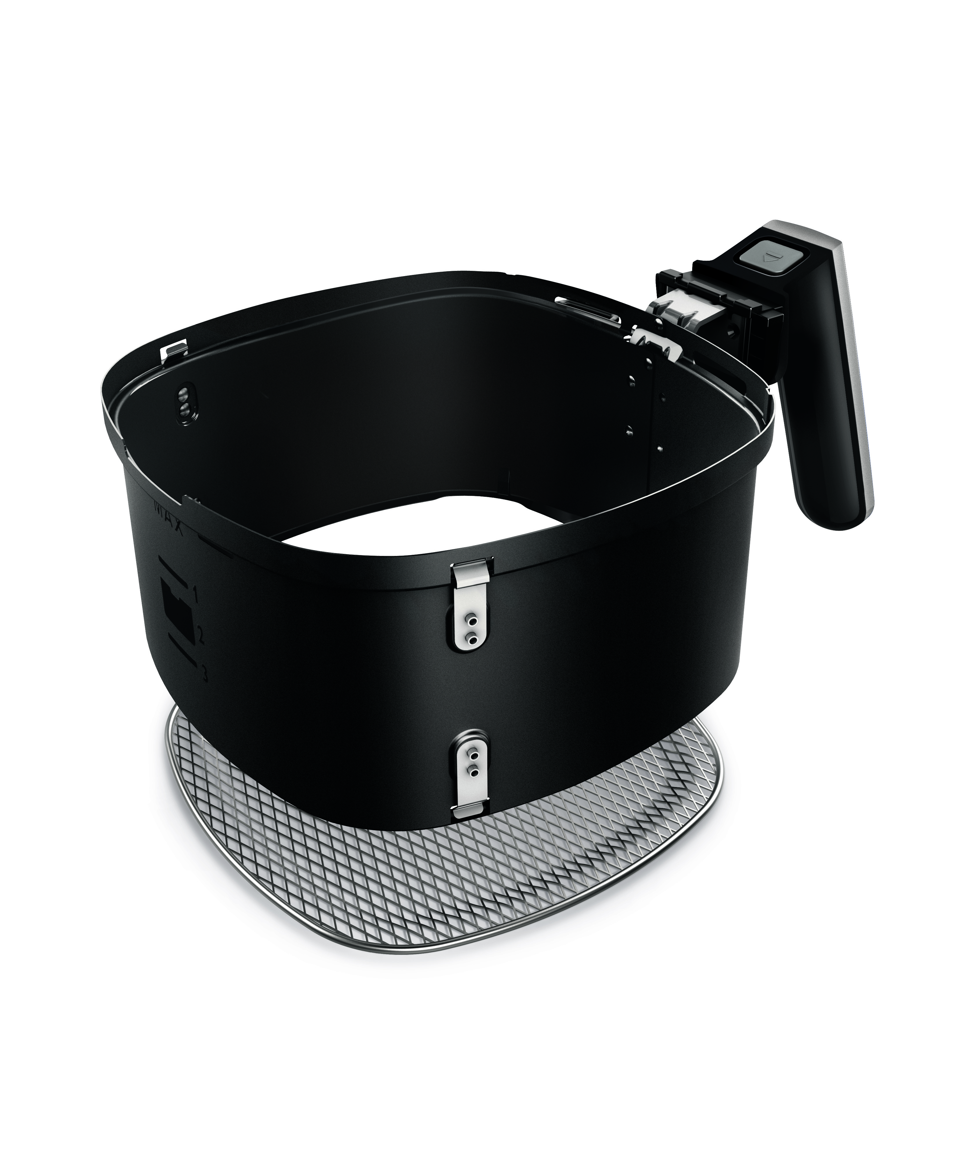 تنظيف سهل في غضون 90 ثانية- سلة بميزة QuickClean مع مصفاة شبكية غير لاصقة