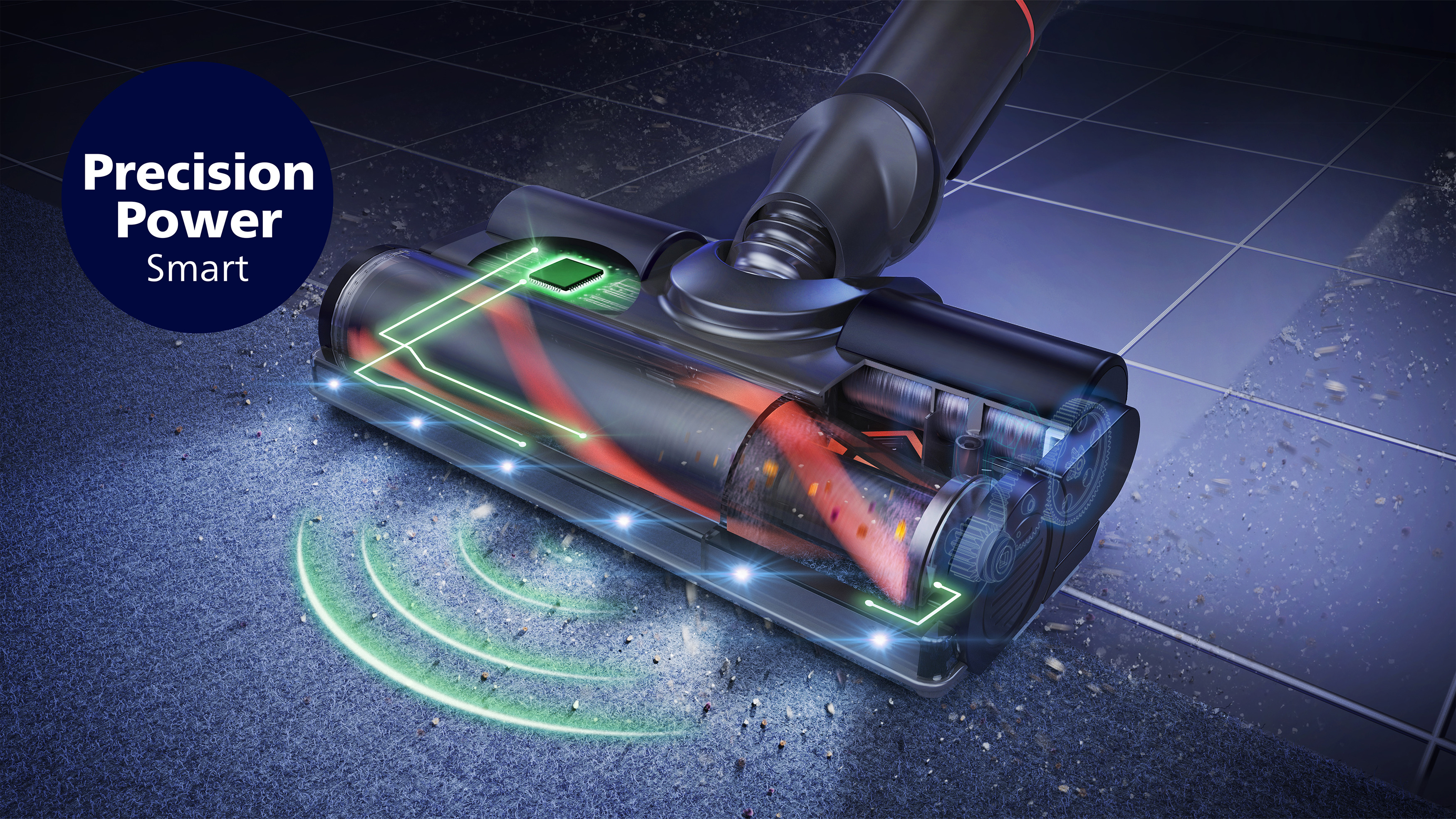 PrecisionPower-munstycket tar bort upp till 99,9&nbsp;% av damm och smuts (3)