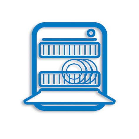 Semua bagian aman dlm mesin cuci piring