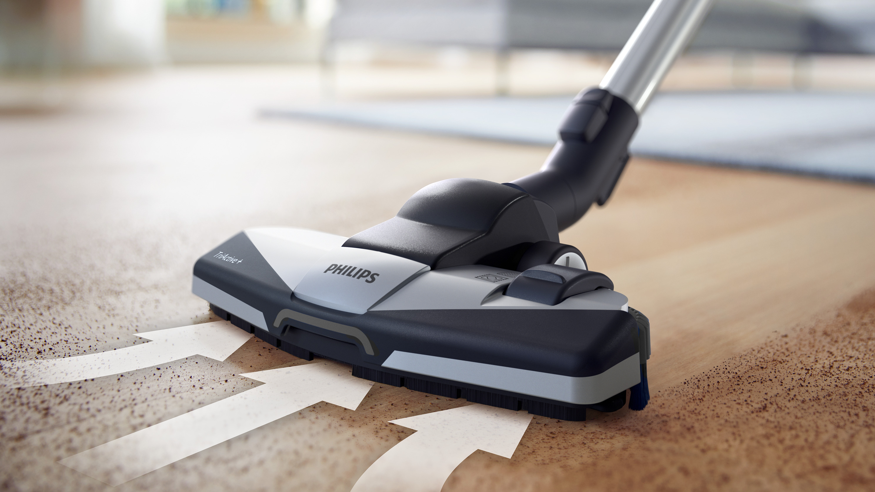 Накрайник TriActive+, който да достави висока производителност на всички подови настилки