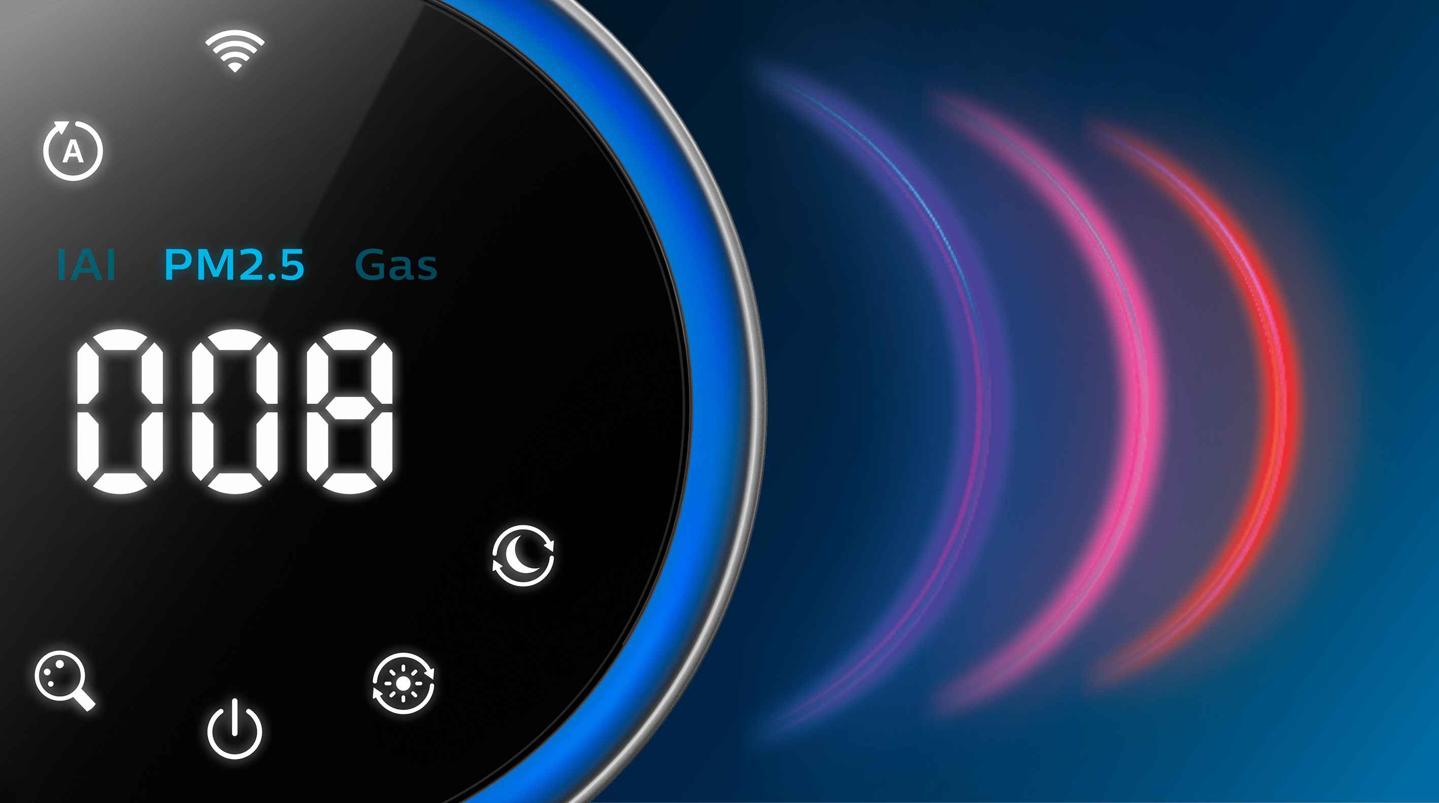 Visor de qualidade do ar