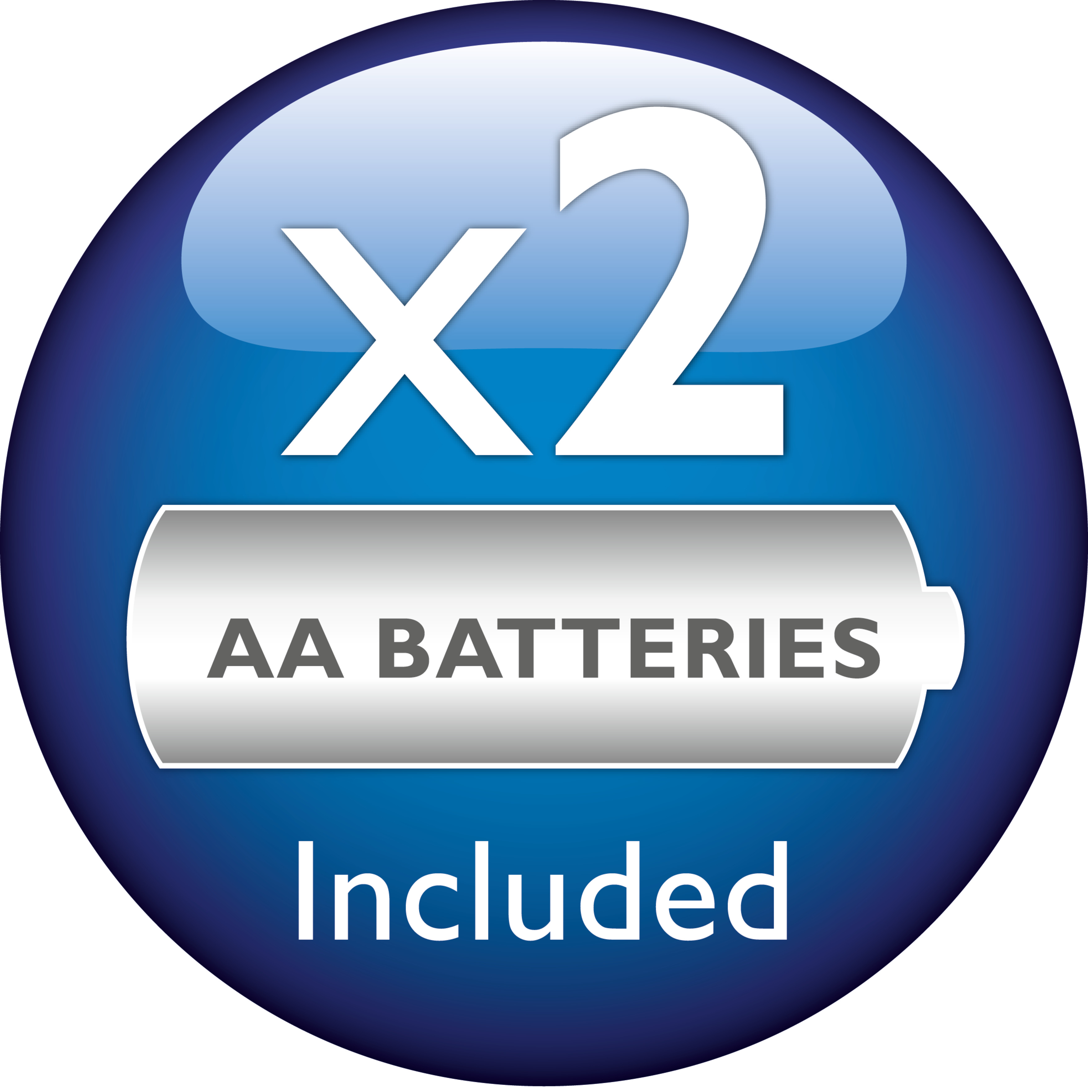 2&nbsp;Philips AA batteries are included in the package