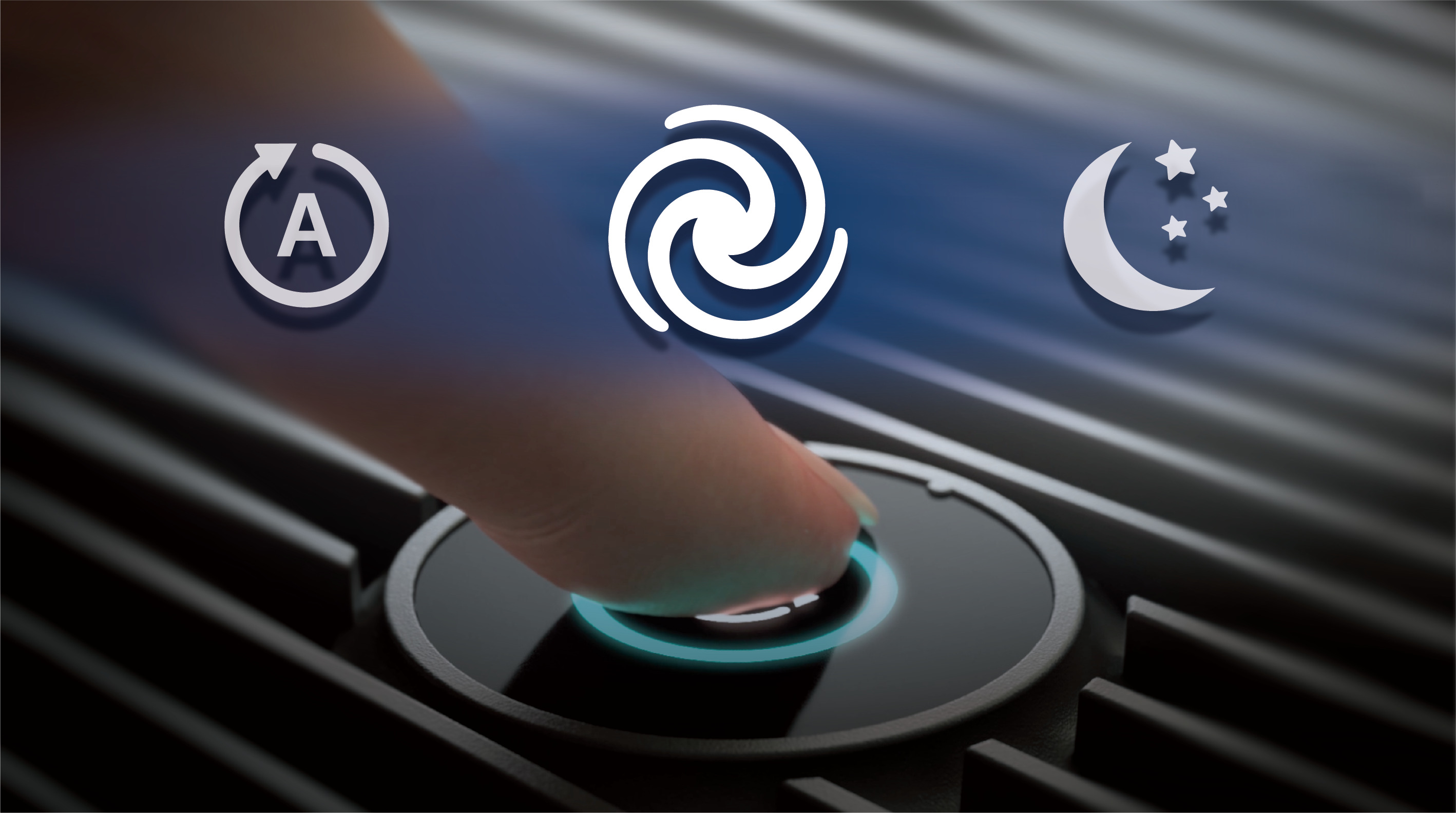 الوضع التلقائي ومستويا سرعة يدويان