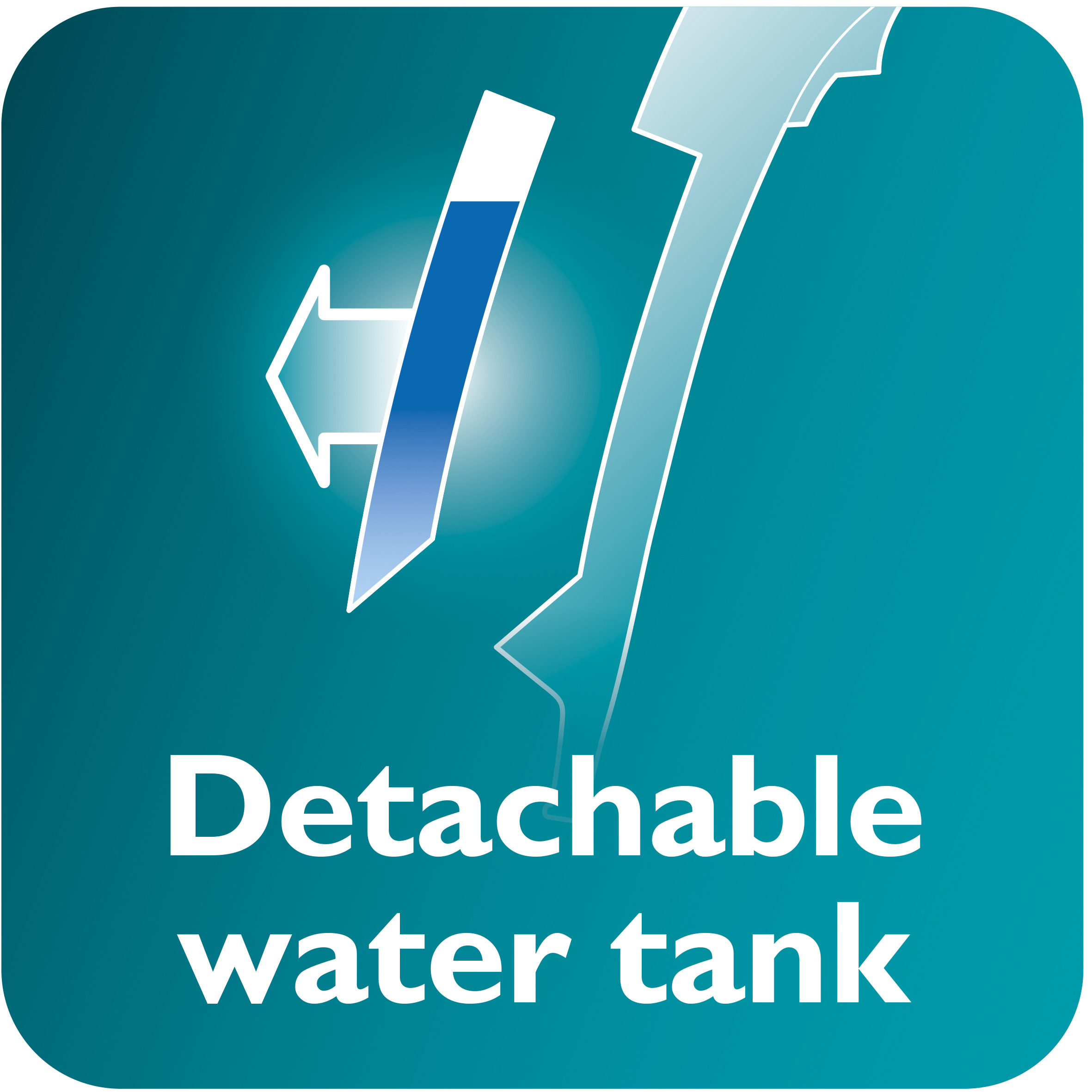 Detachable water tank for easier filling