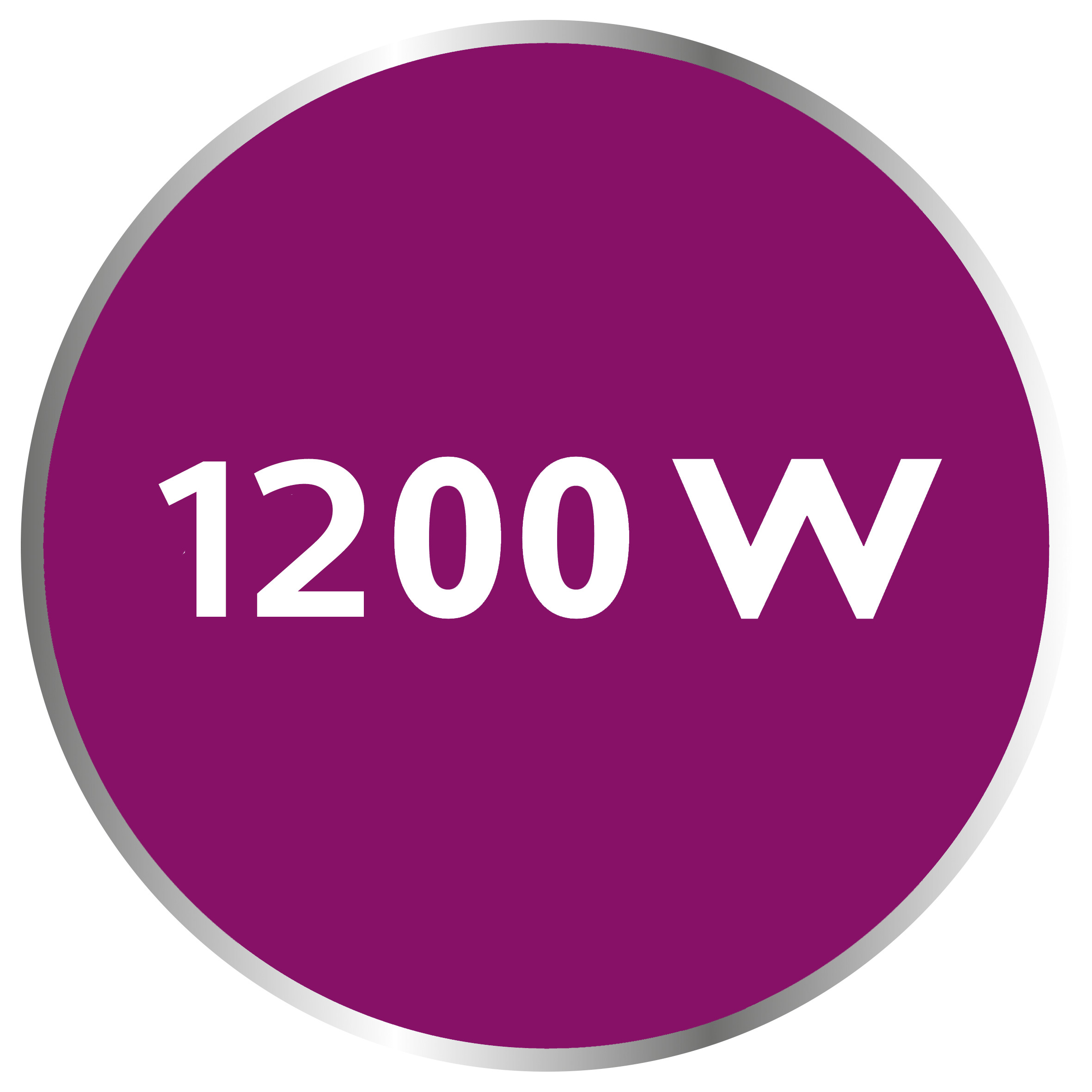 Power up to 1200 W enabling constant high steam output