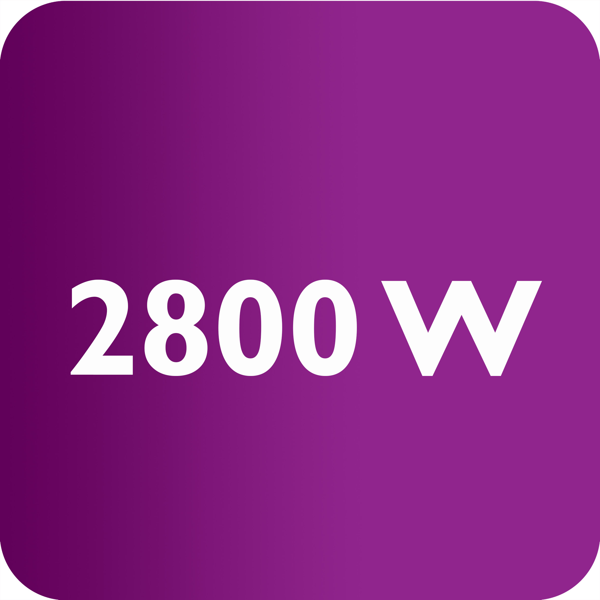 2800 W iron for fast heat up and powerful performance