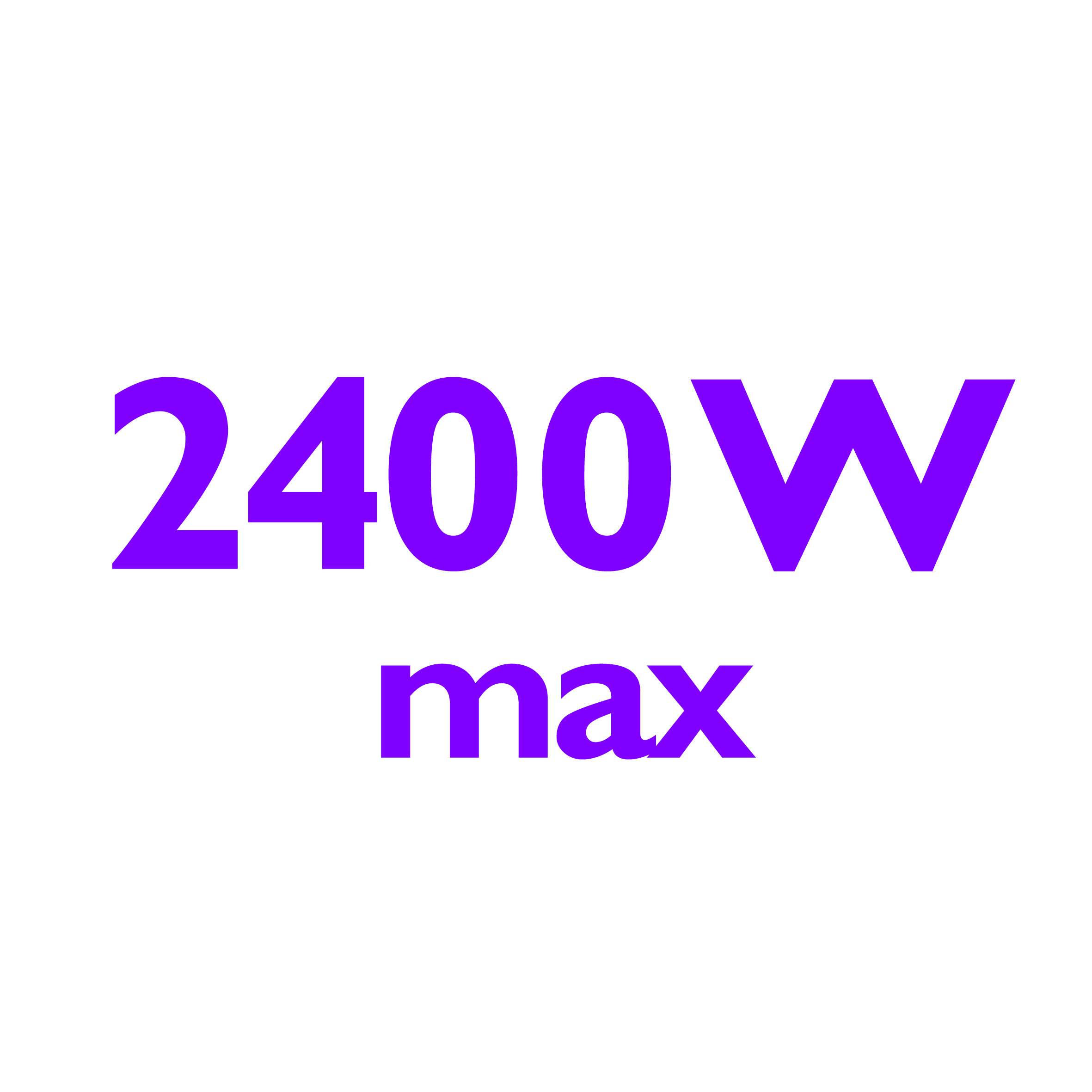 2400 W for quick heat up