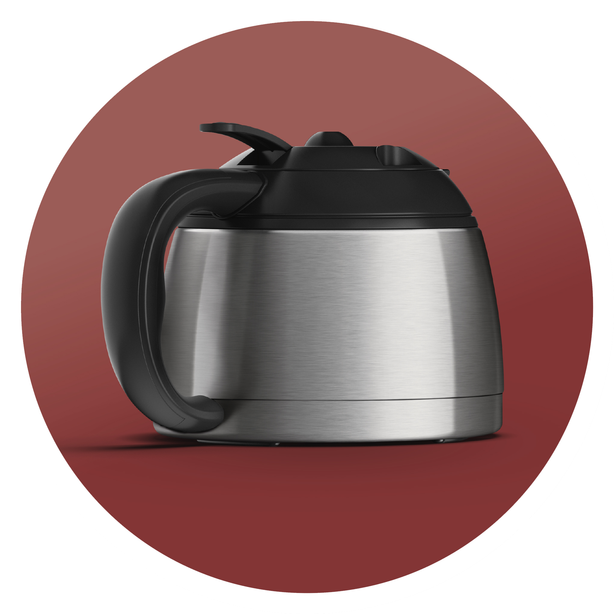 Thermoskanne aus Edelstahl f&uuml;r eine hei&szlig;e Tasse Filterkaffee