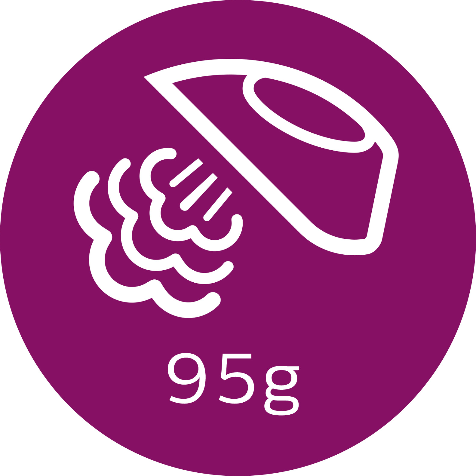 Effet pressing jusqu'&agrave; 95&nbsp;g pour &eacute;liminer les faux plis tenaces