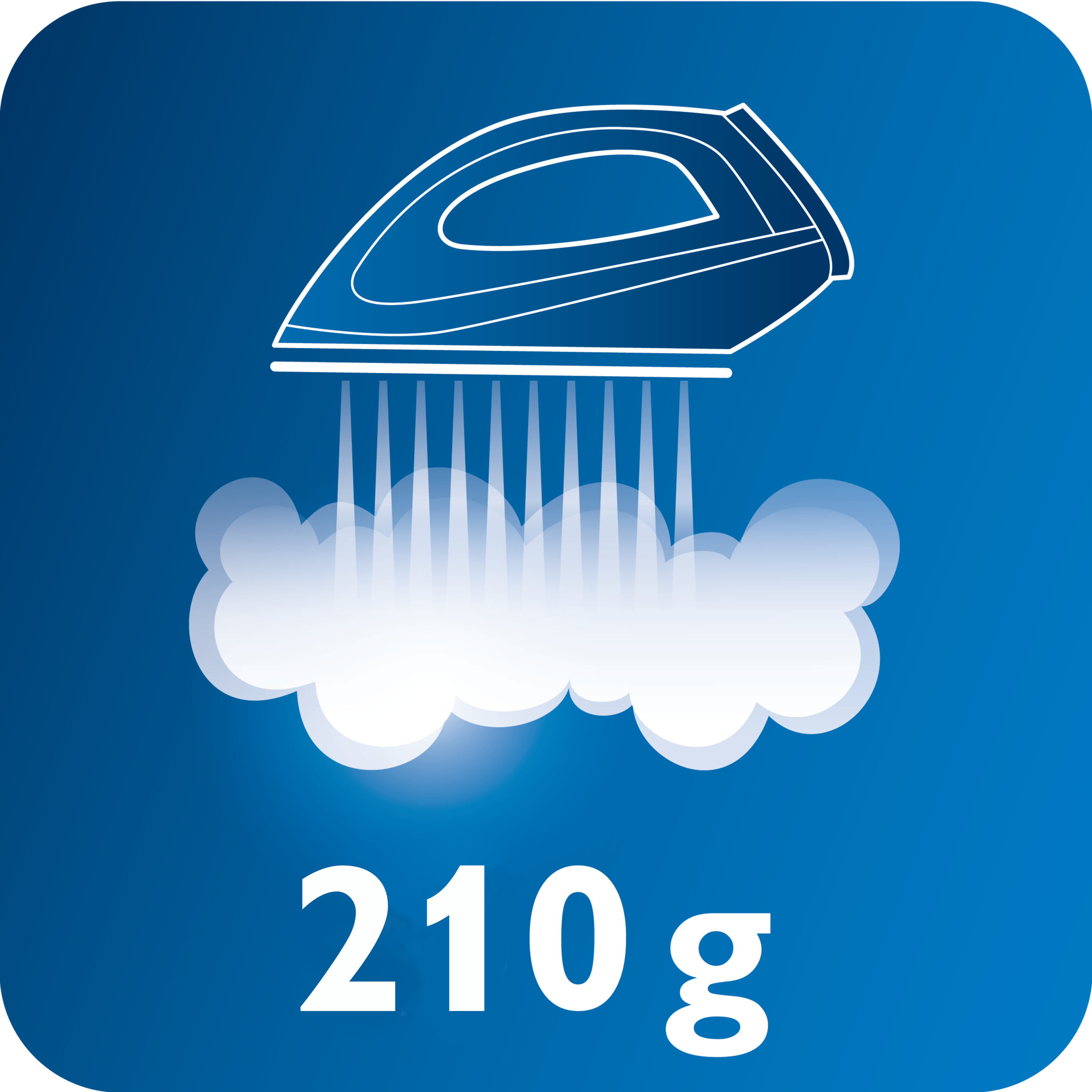 Dampst&oslash;t p&aring; opptil 210 g