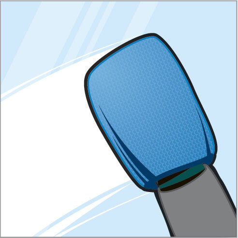 Microfibre cleaning glove for cleaning windows