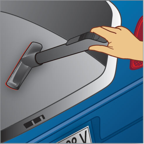 Universal nozzle for all round cleaning