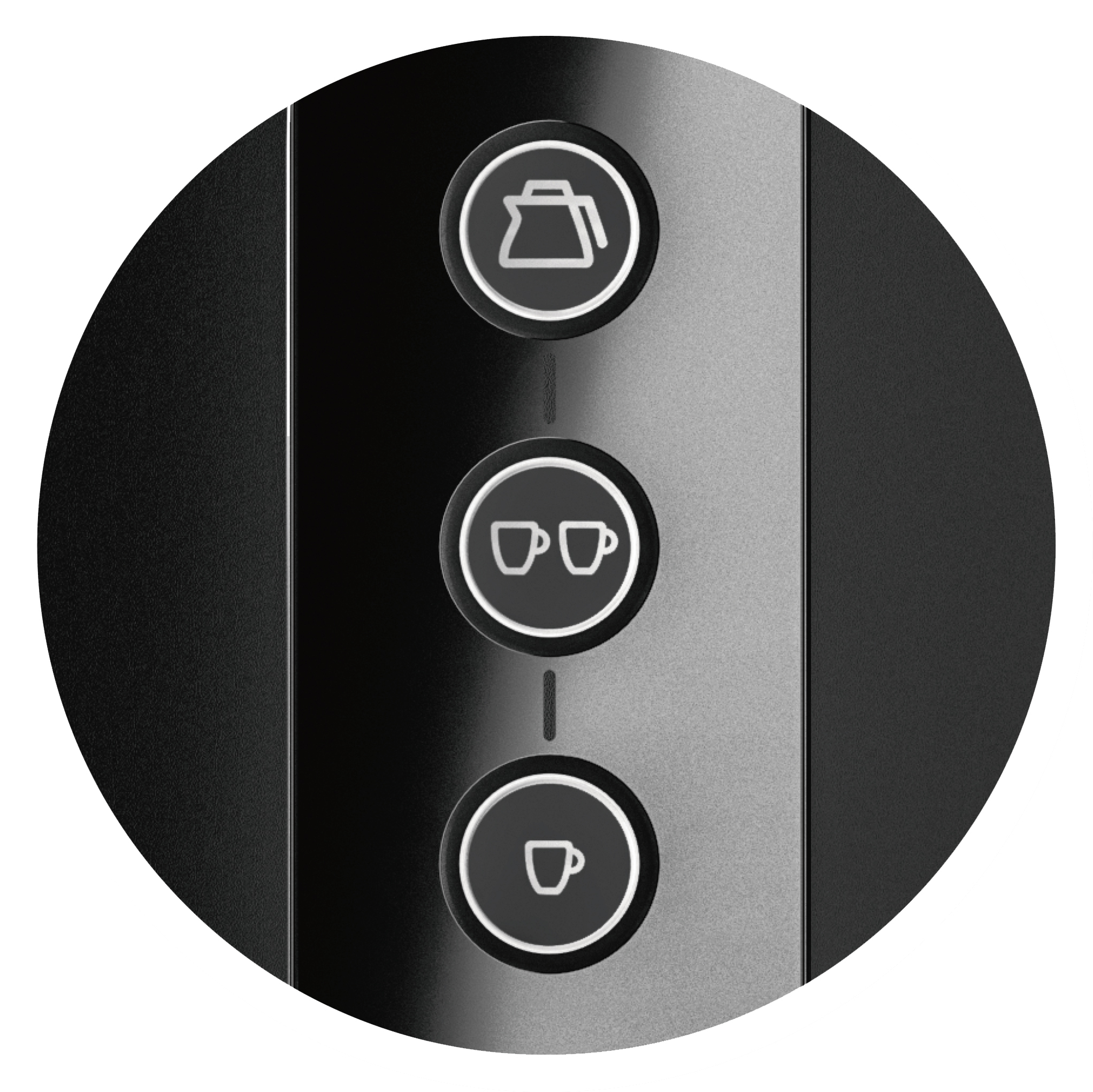 Kanne oder Tasse auf Tastendruck