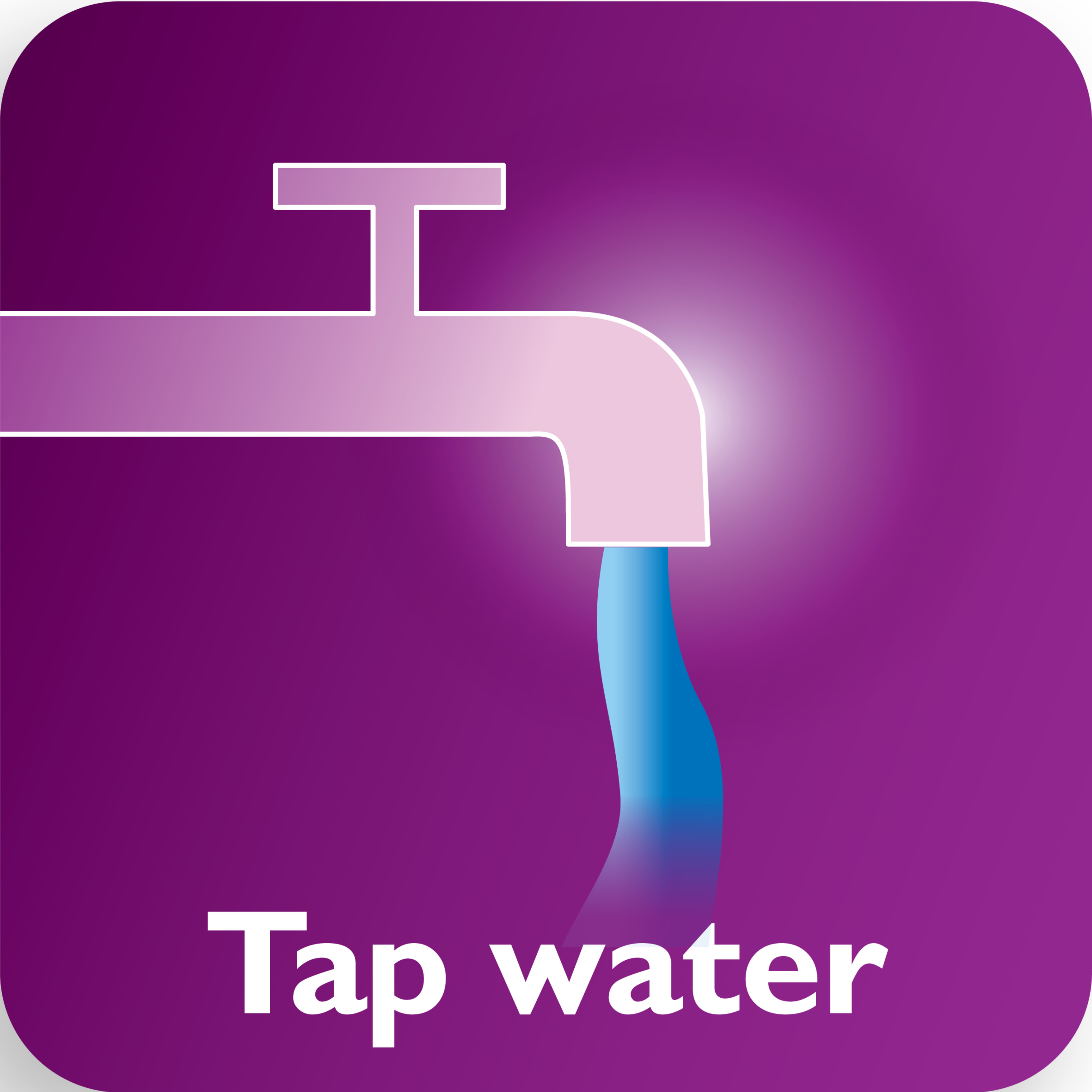 Suitable for tap water with Double Active Calc Clean system
