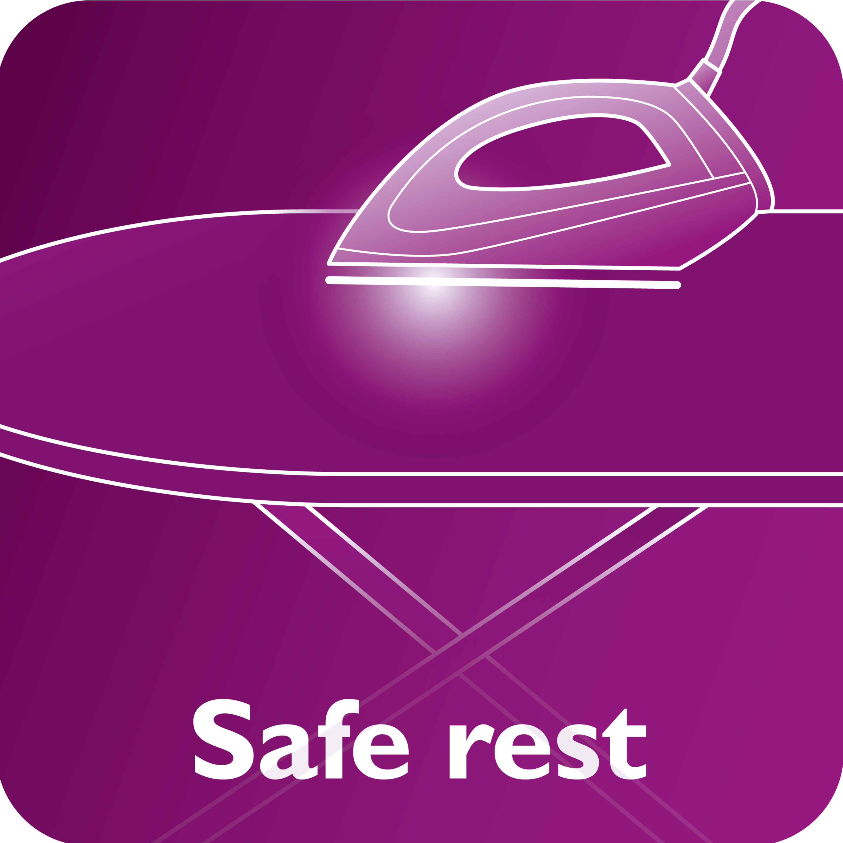 Safe to leave the hot soleplate on the ironing board