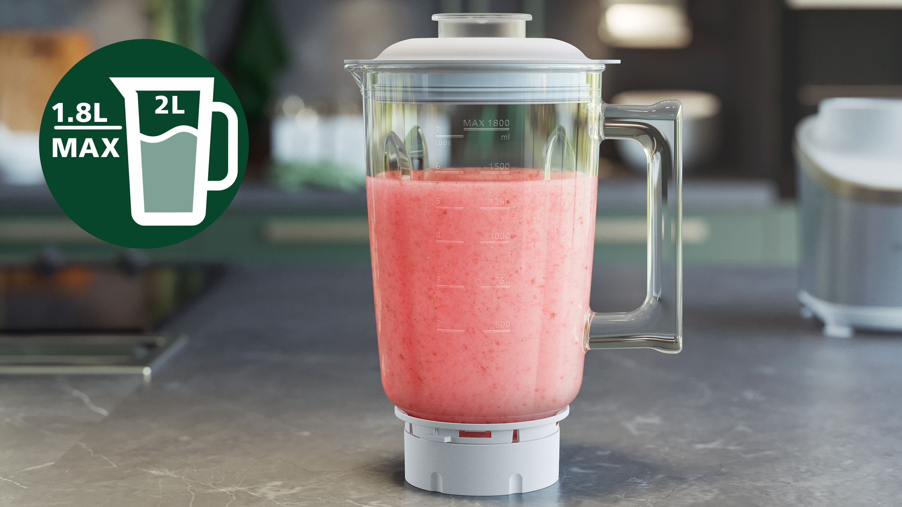 Gro&szlig;es Fassungsverm&ouml;gen des Beh&auml;lters f&uuml;r die ganze Familie