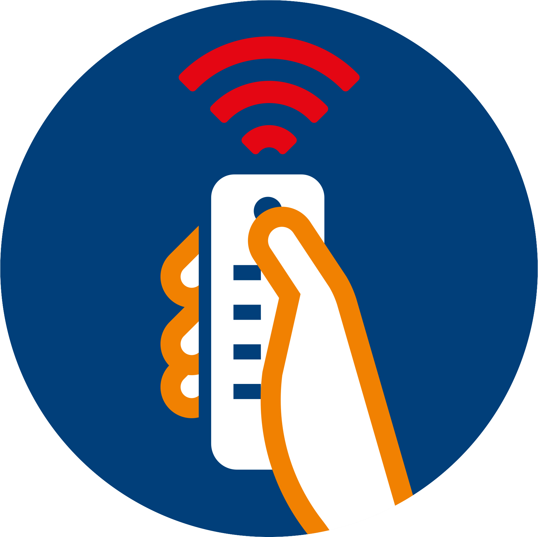 Fjernbetjening til styring af robotten p&aring; afstand