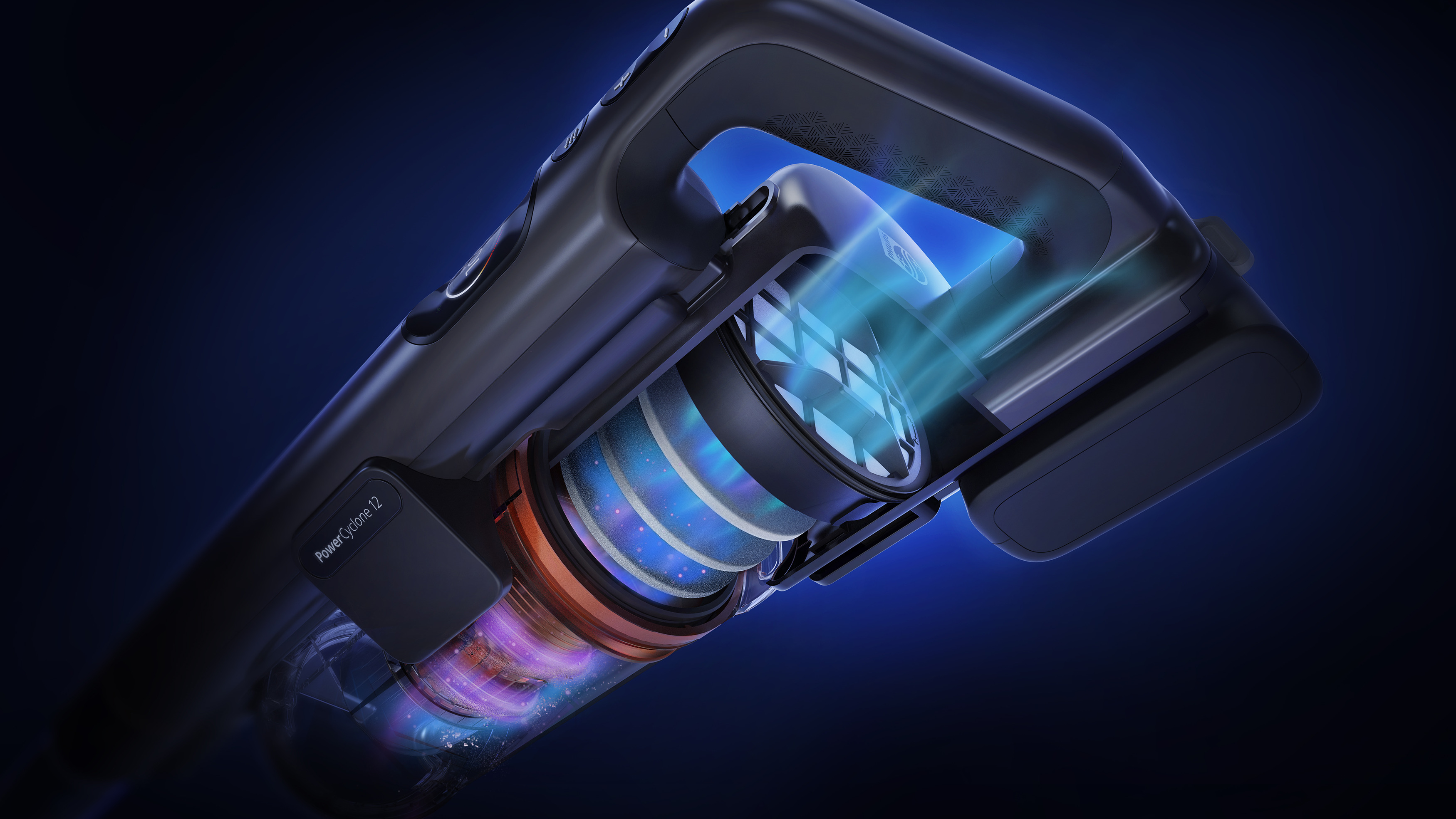 Filtreringssystem i fem steg filtrerar upp till 99,9&nbsp;% av fint damm(11)