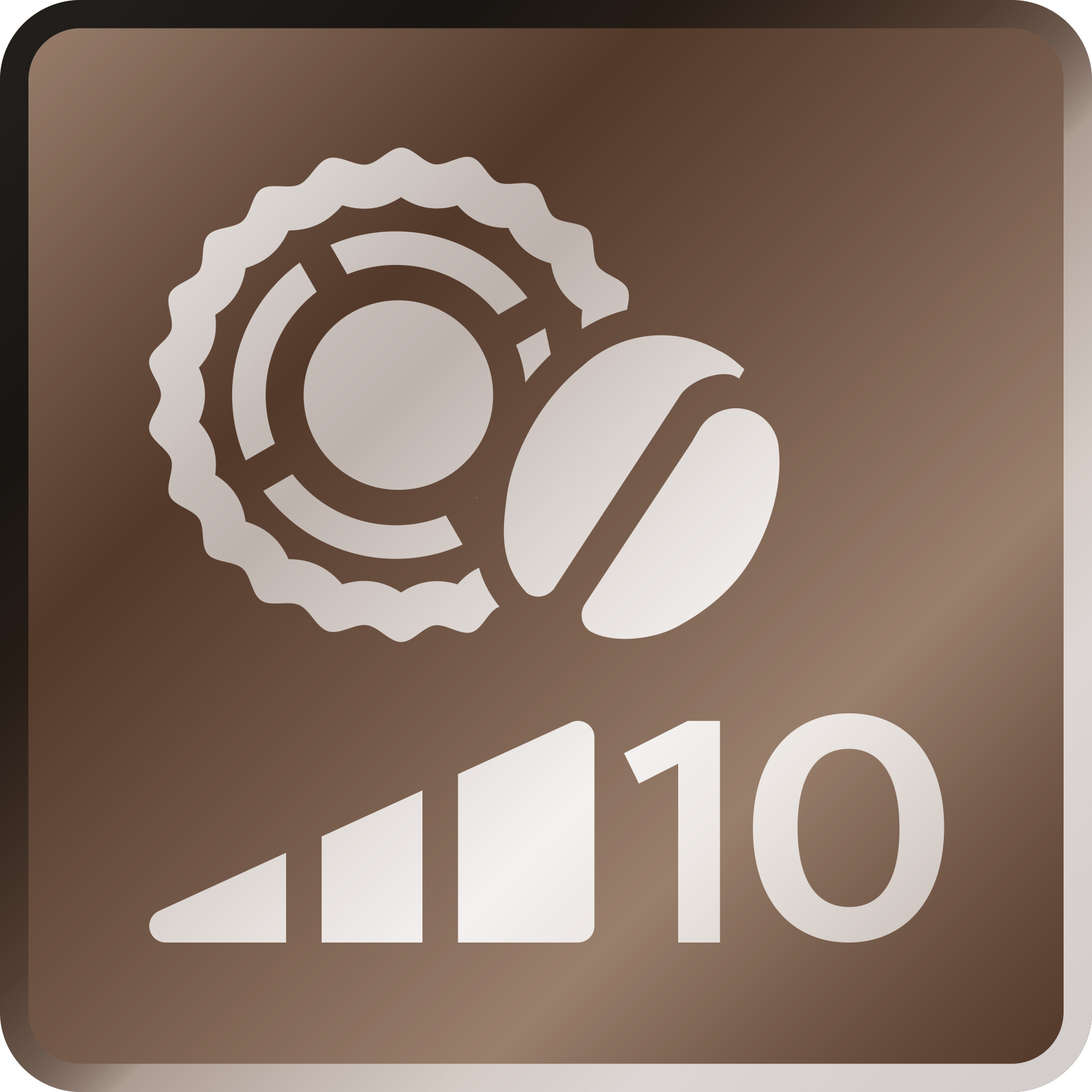 Ajuste de longitud, 5&nbsp;ajustes de aroma y 10&nbsp;ajustes de molinillo