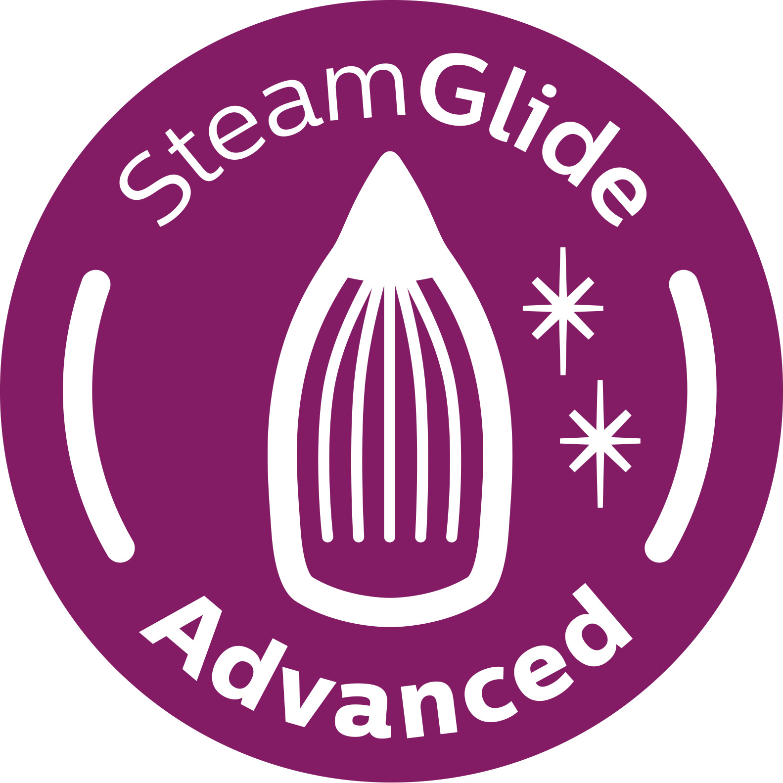 Base SteamGlide Advanced para deslizar facilmente em todos os tecidos