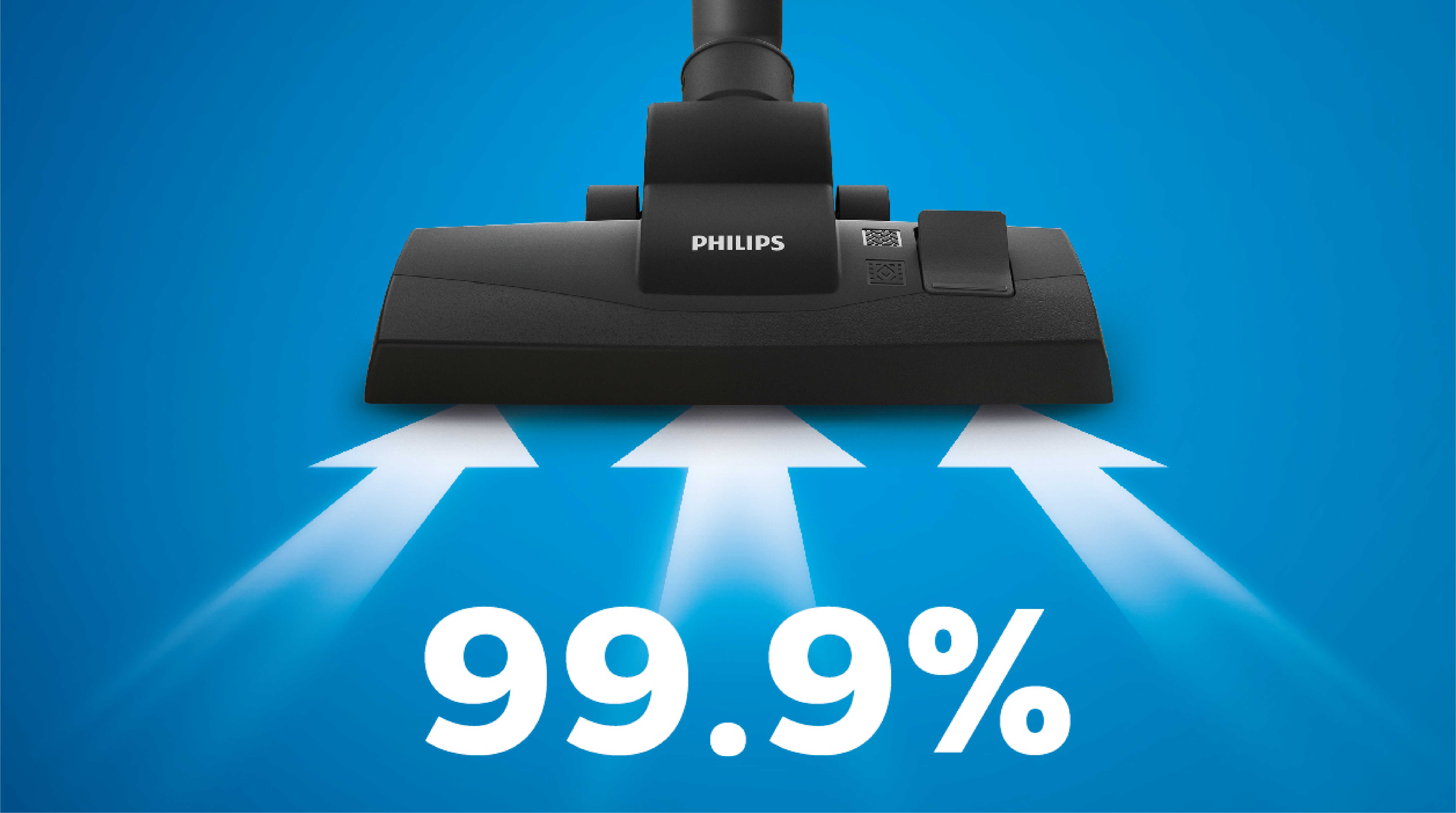 Recoge hasta el 99,9&nbsp;% del polvo* para obtener una limpieza superior