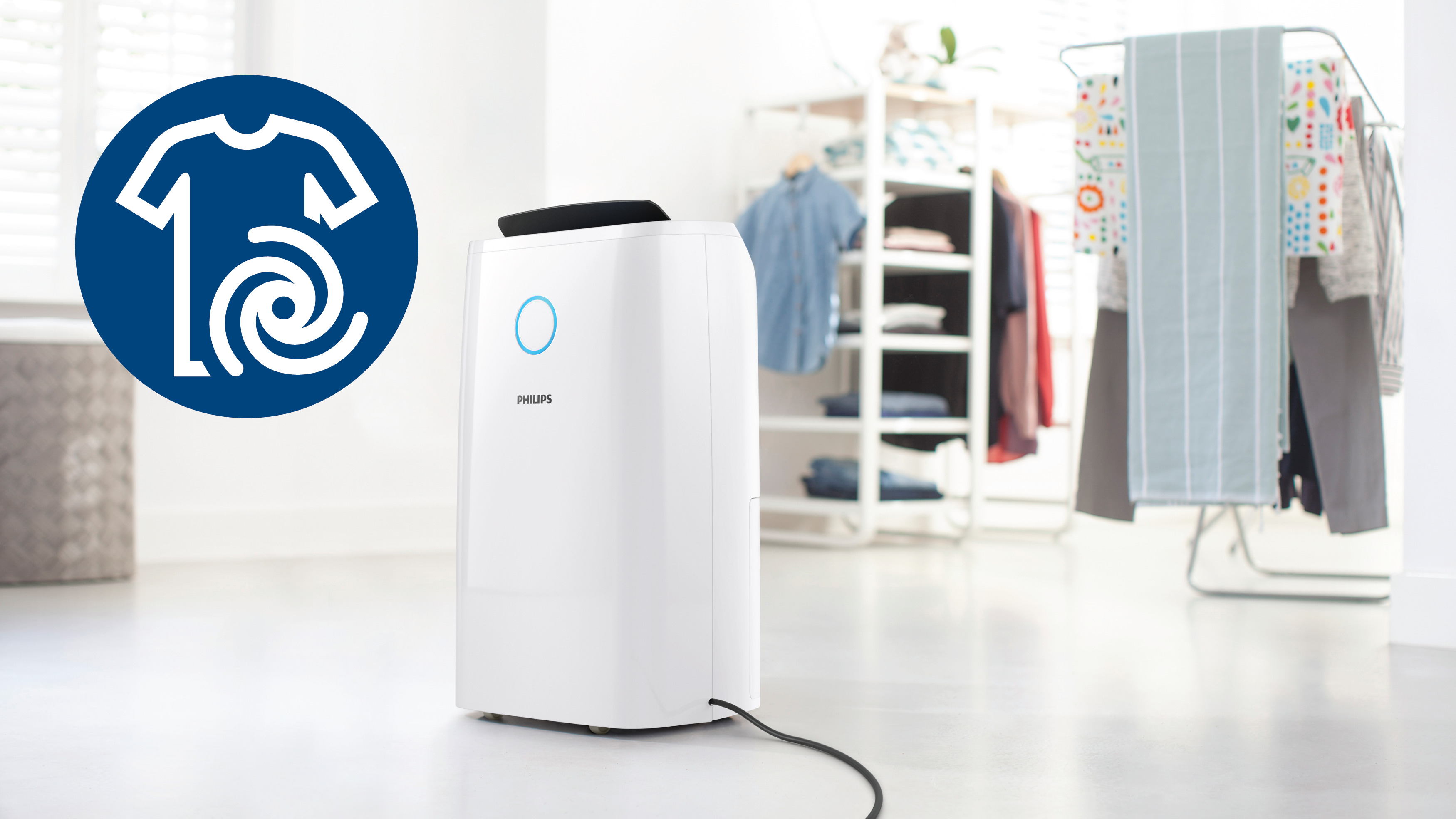 乾衣模式有助衣物更快晾乾