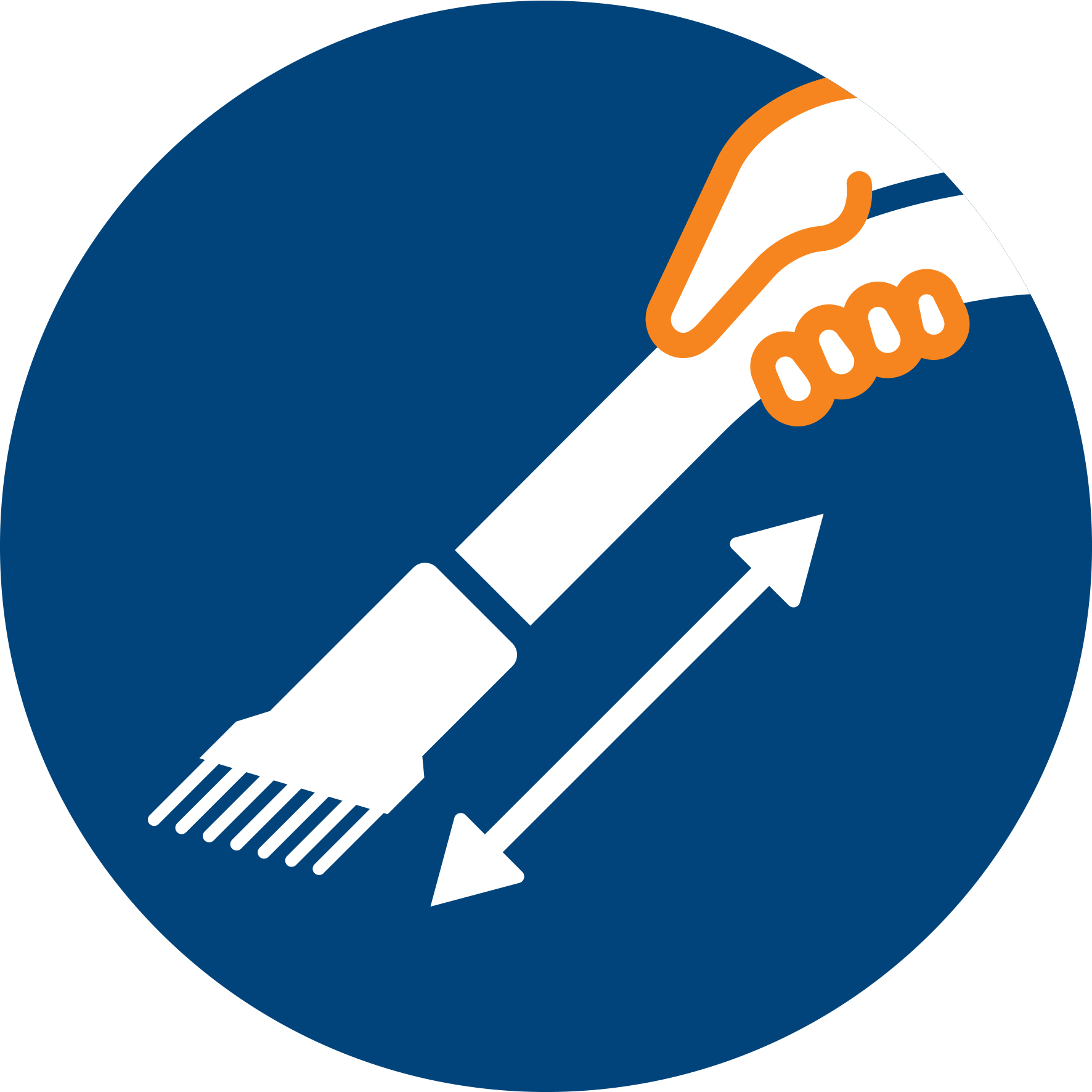 Szczotka zintegrowana z uchwytem zawsze gotowa do użycia