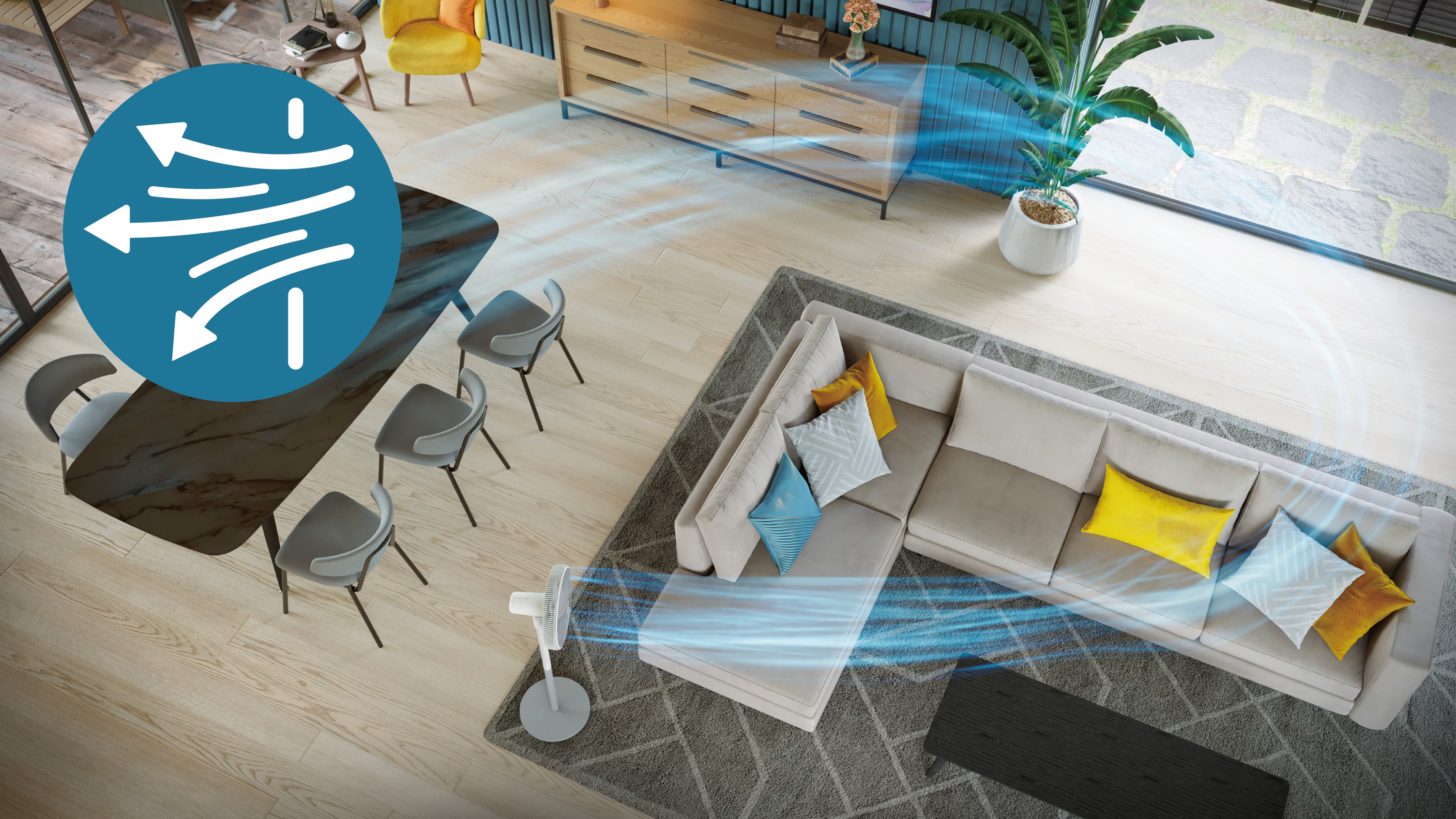 Ausreichender Luftstrom f&uuml;r sofortigen Komfort