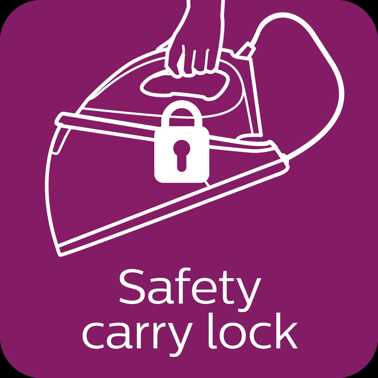 Lock your iron securely to the base station