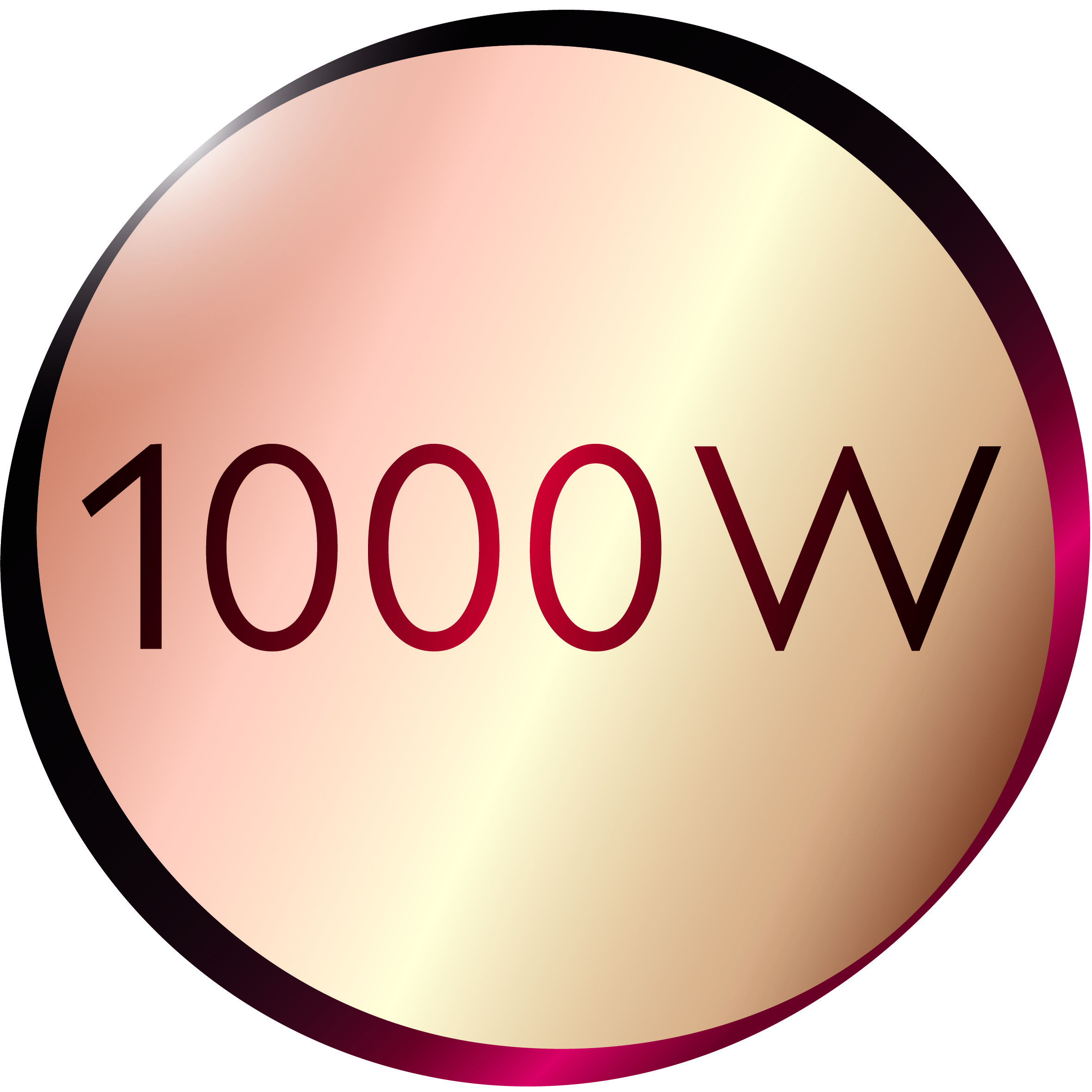 1000 Watt for faster heating