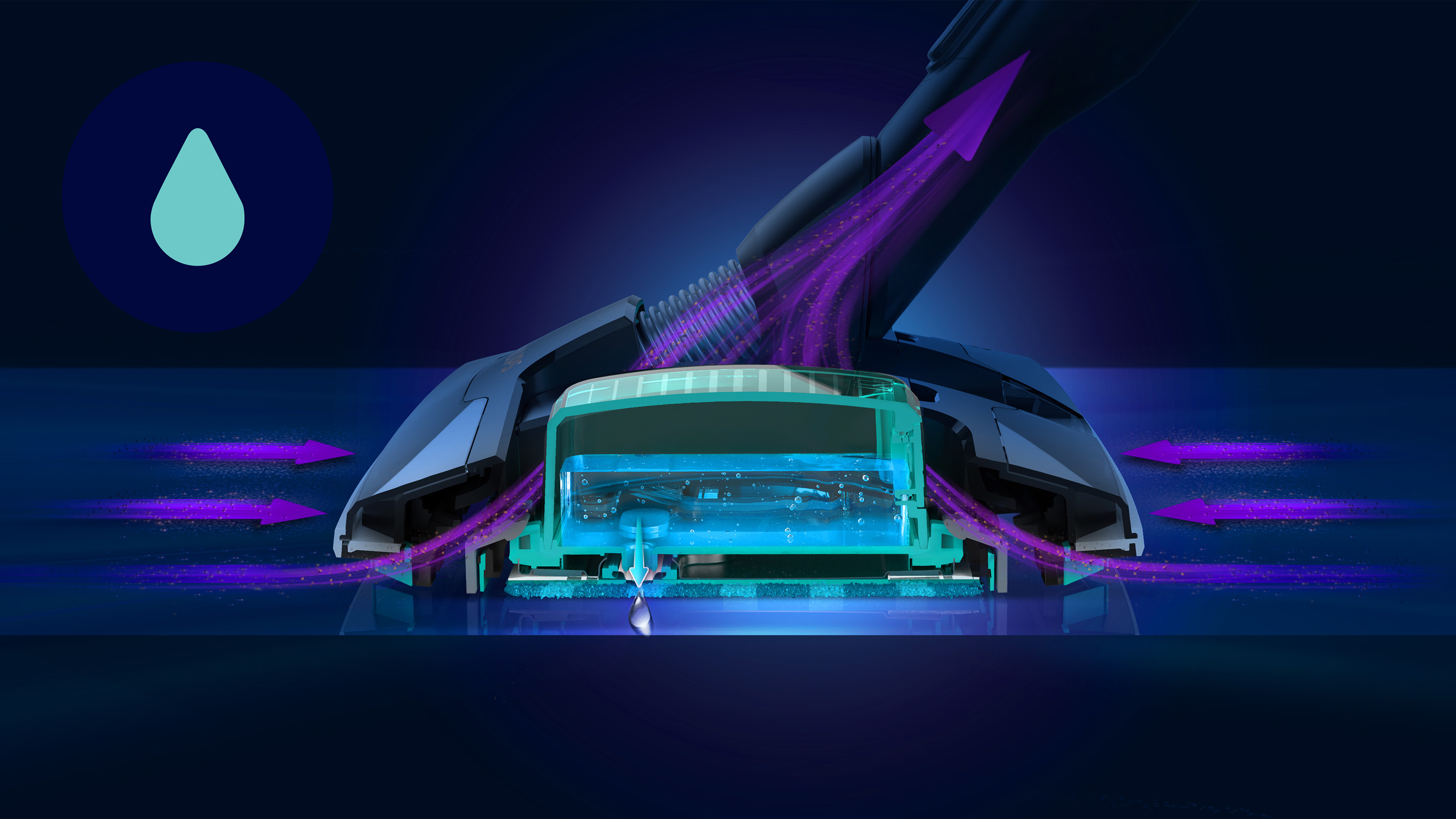 Dammsug och moppa samtidigt med dubbelt s&aring; h&ouml;g sugeffekt (7)