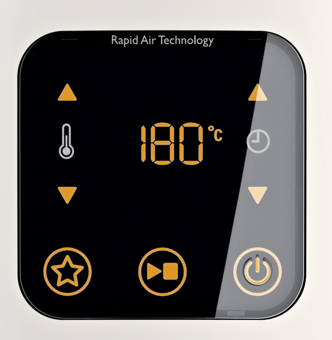 Digital screen for easy control of time and temperature