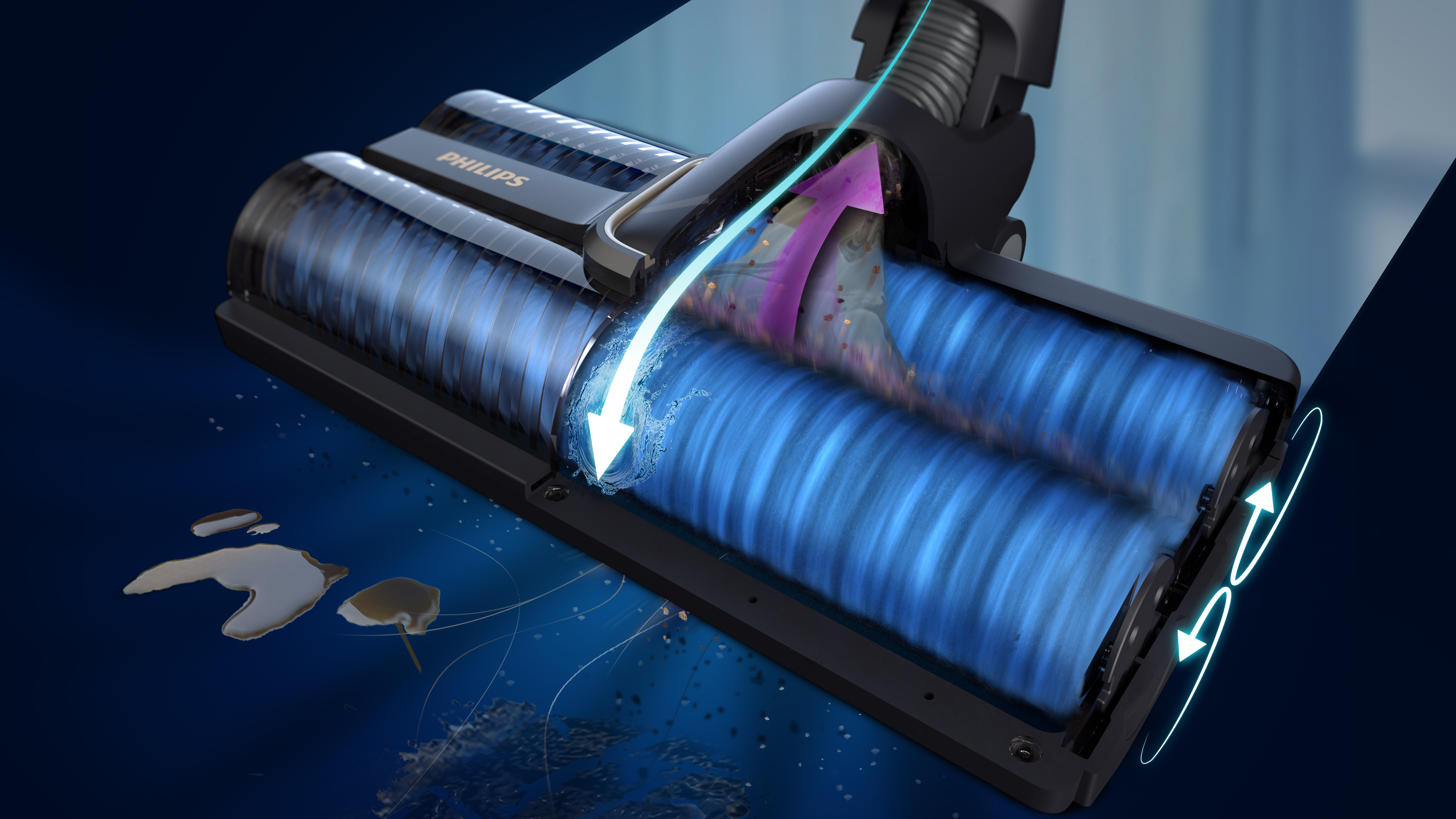 فُرش الطاقة الذاتية التنظيف مع تقنية حاصلة على براءة اختراع