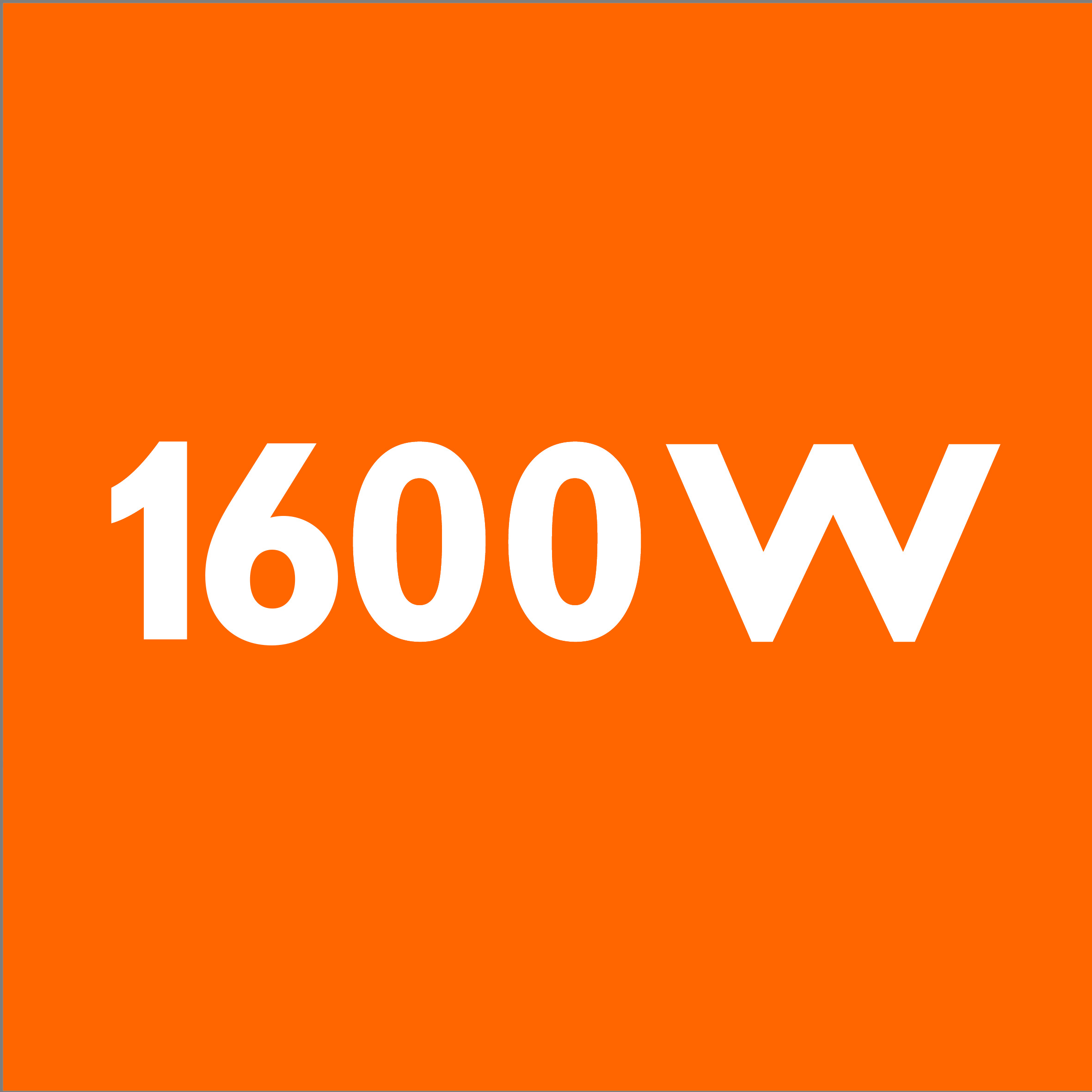 Motor på 1600 watt som gir maks. 250 watt sugeeffekt