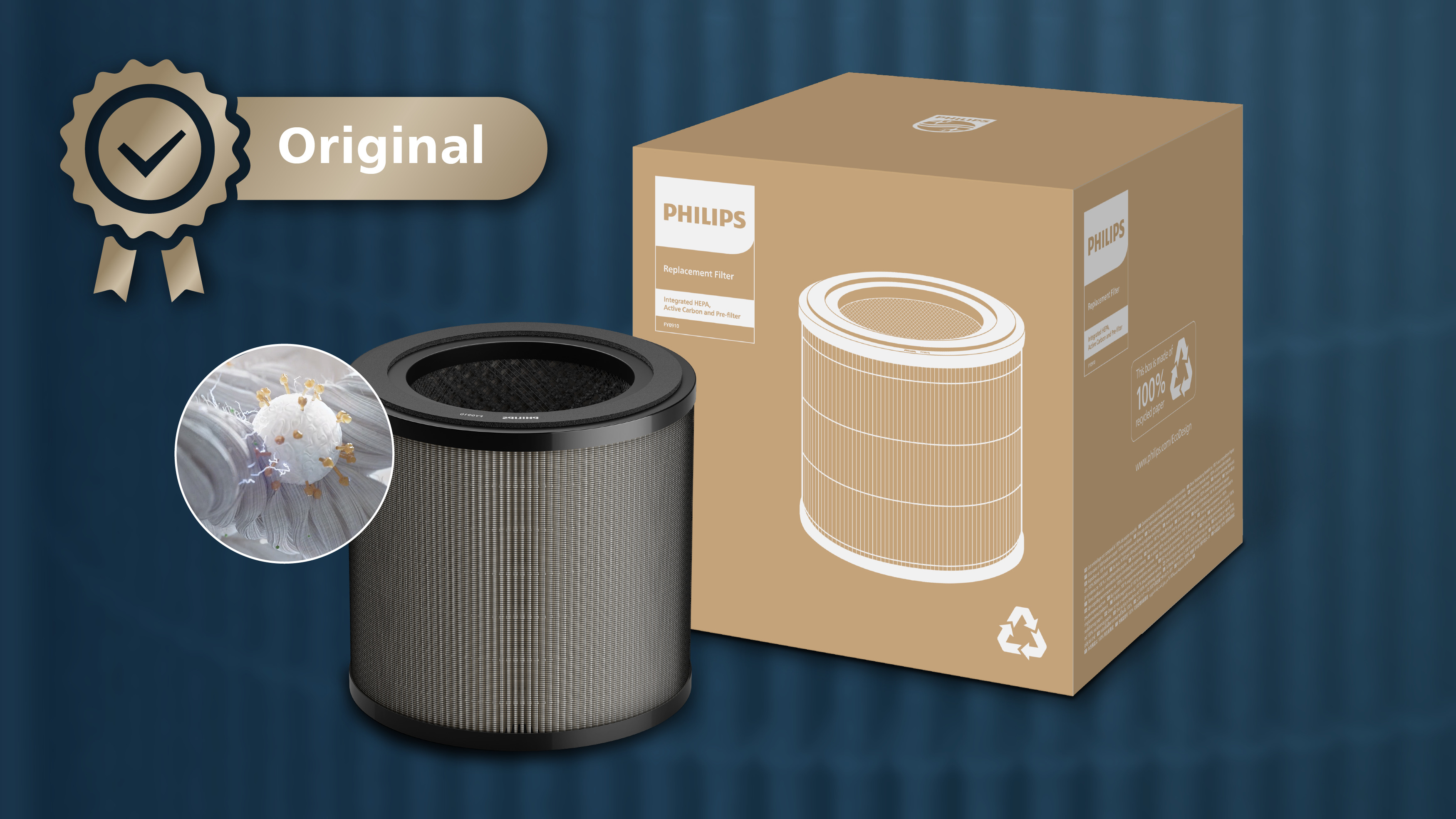 Origineel filter van Philips voor de beste prestaties