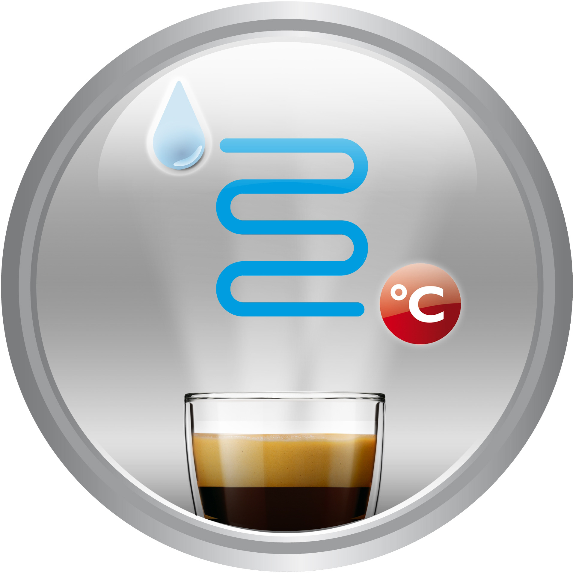Cykl wstępnego podgrzewania filiżanki