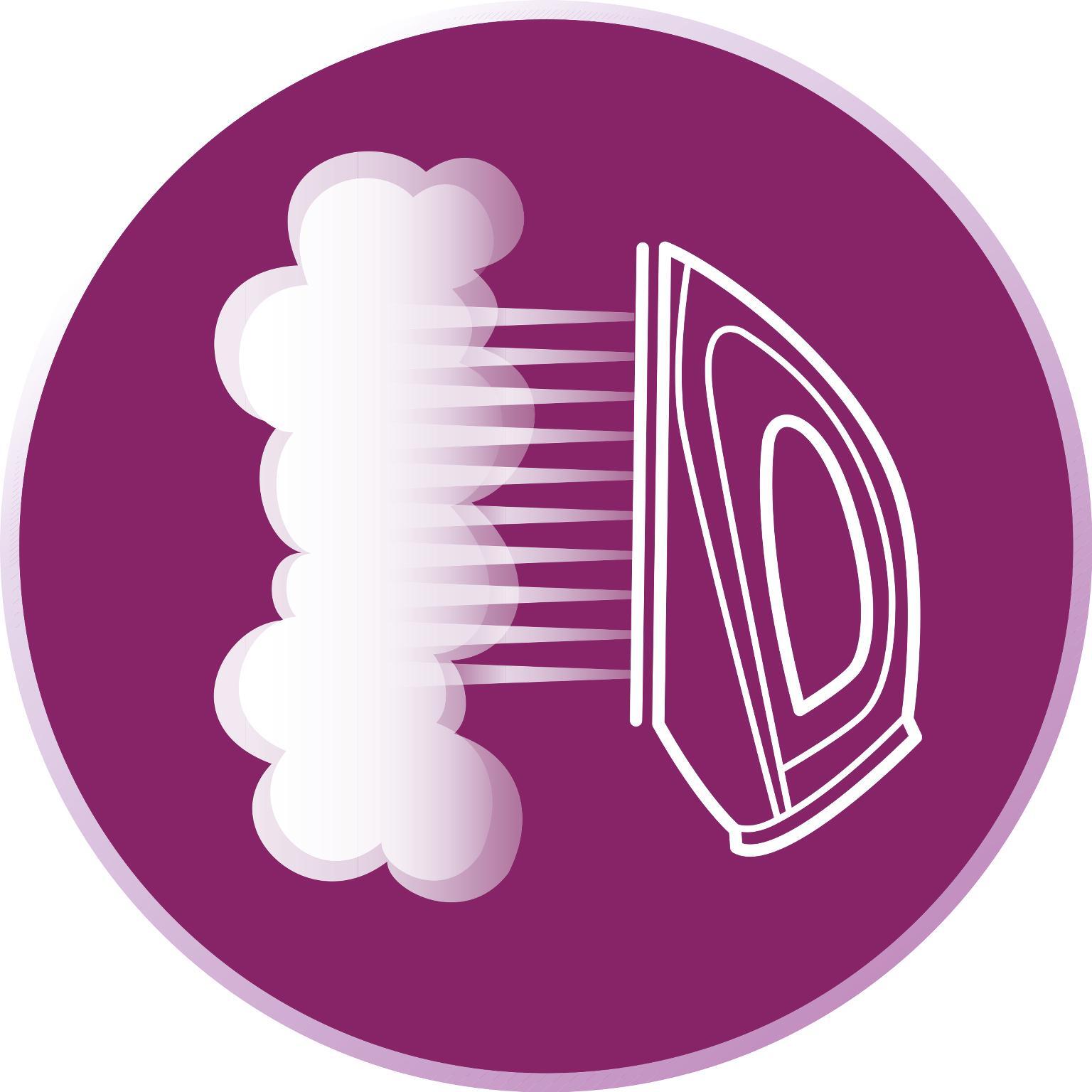 Vertical steaming for hanging fabrics