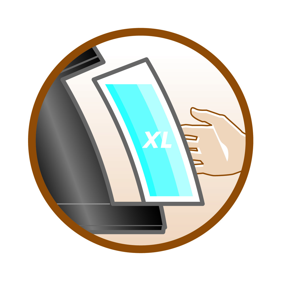 Gro&szlig;er abnehmbarer Wasserbeh&auml;lter, der seltener aufgef&uuml;llt werden muss