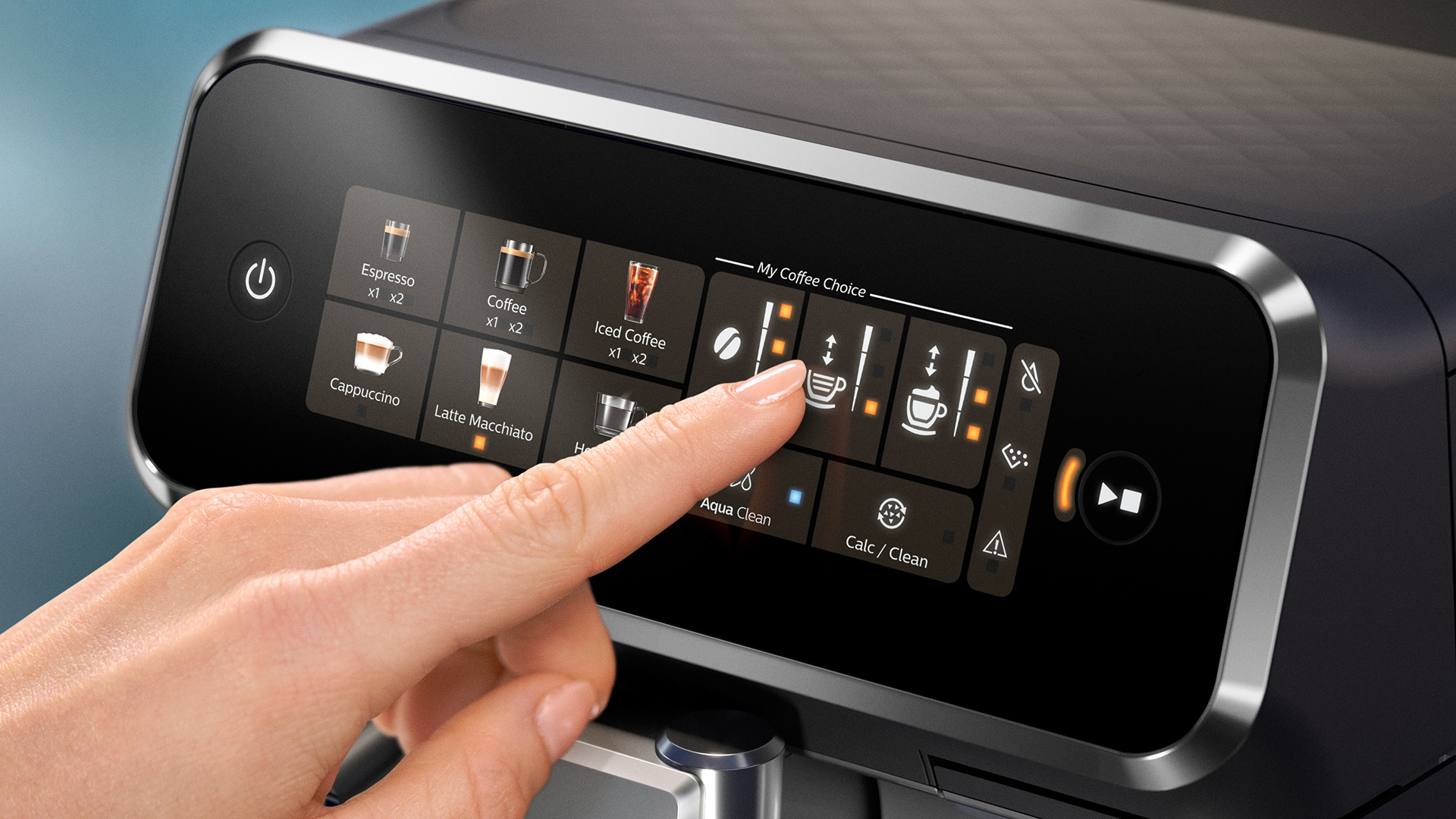 سهولة اختيار القهوة وتخصيصها