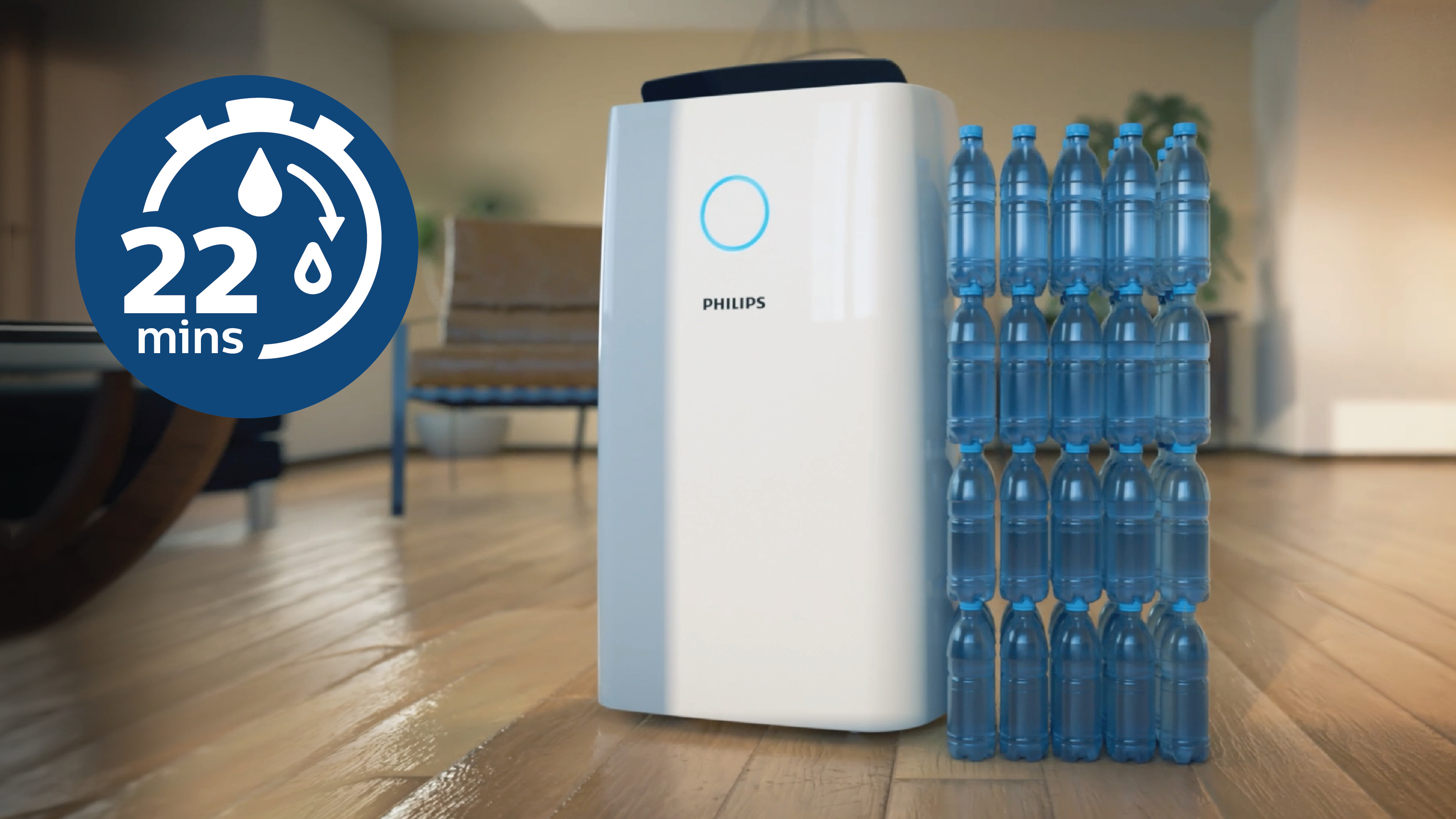 22 分鐘內去除濕氣***