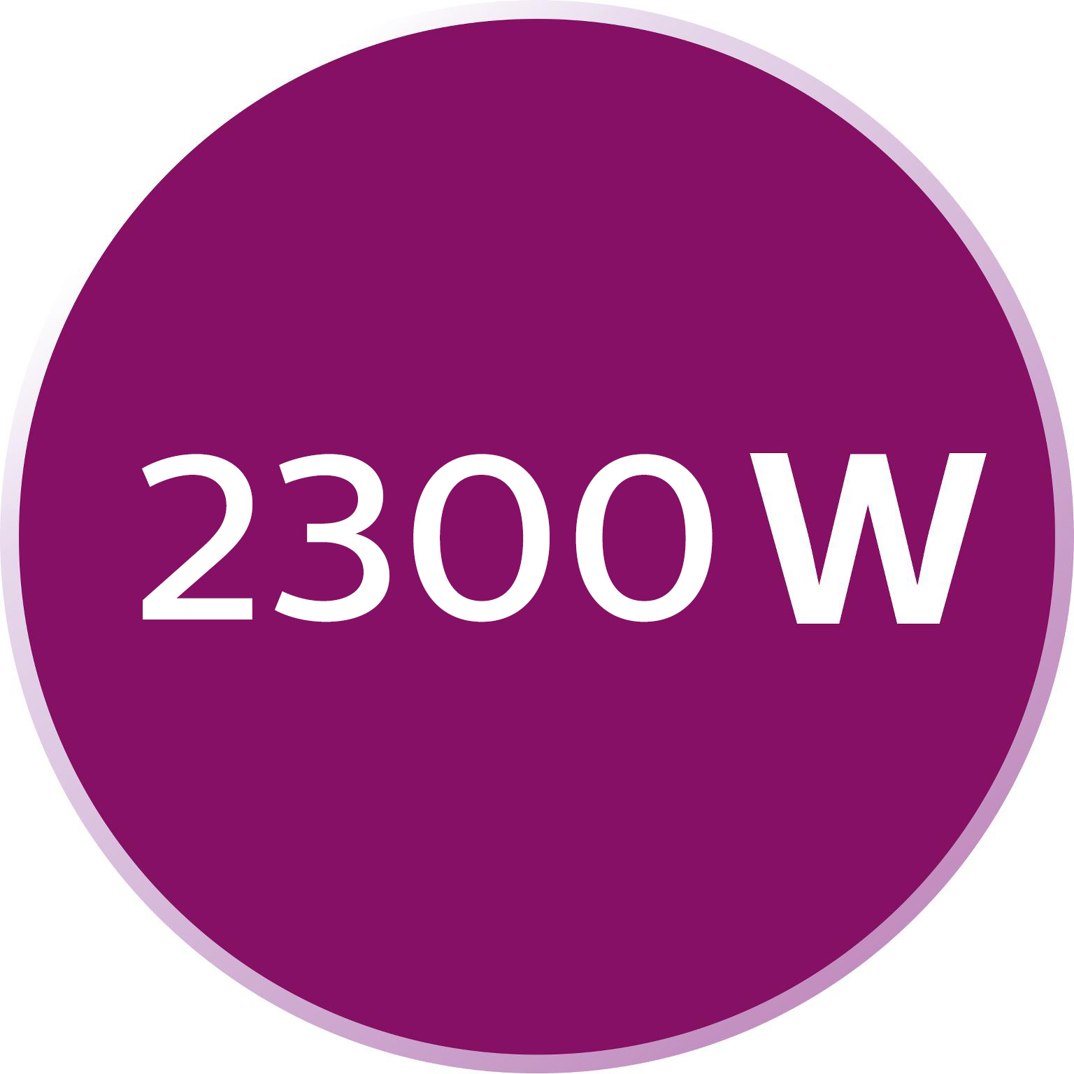 2300 W to heat up quickly