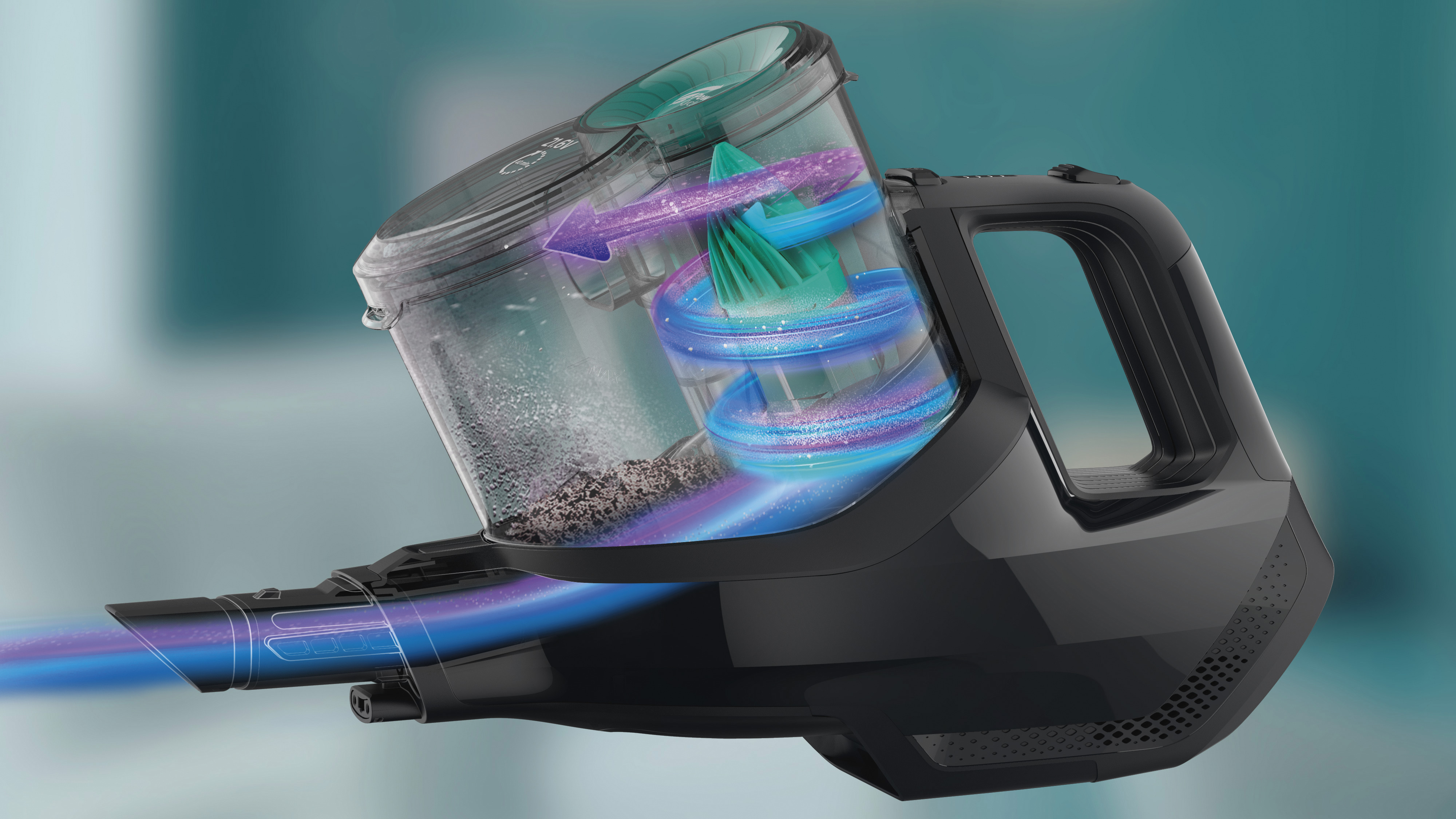 تحافظ تقنية PowerCyclone 7 على أداء فعال لمدة أطول