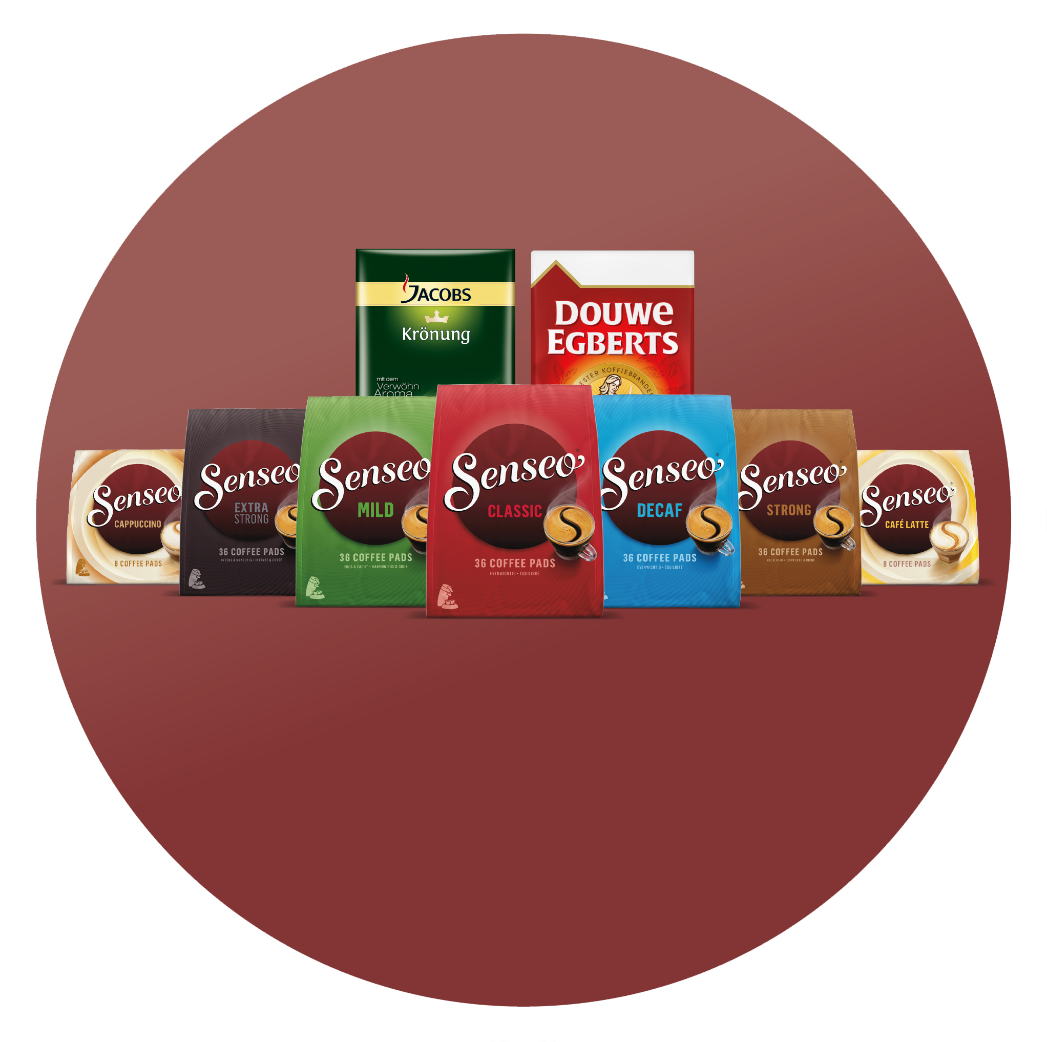 Verschiedene Pad- und Filterkaffeesorten f&uuml;r jede Gelegenheit