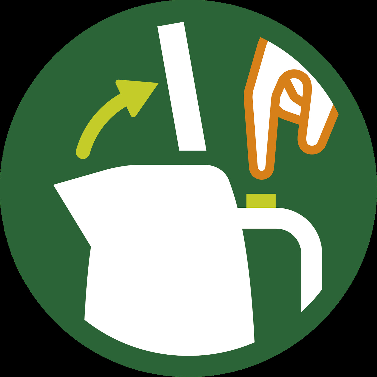 Spring lid with large opening for cleaning