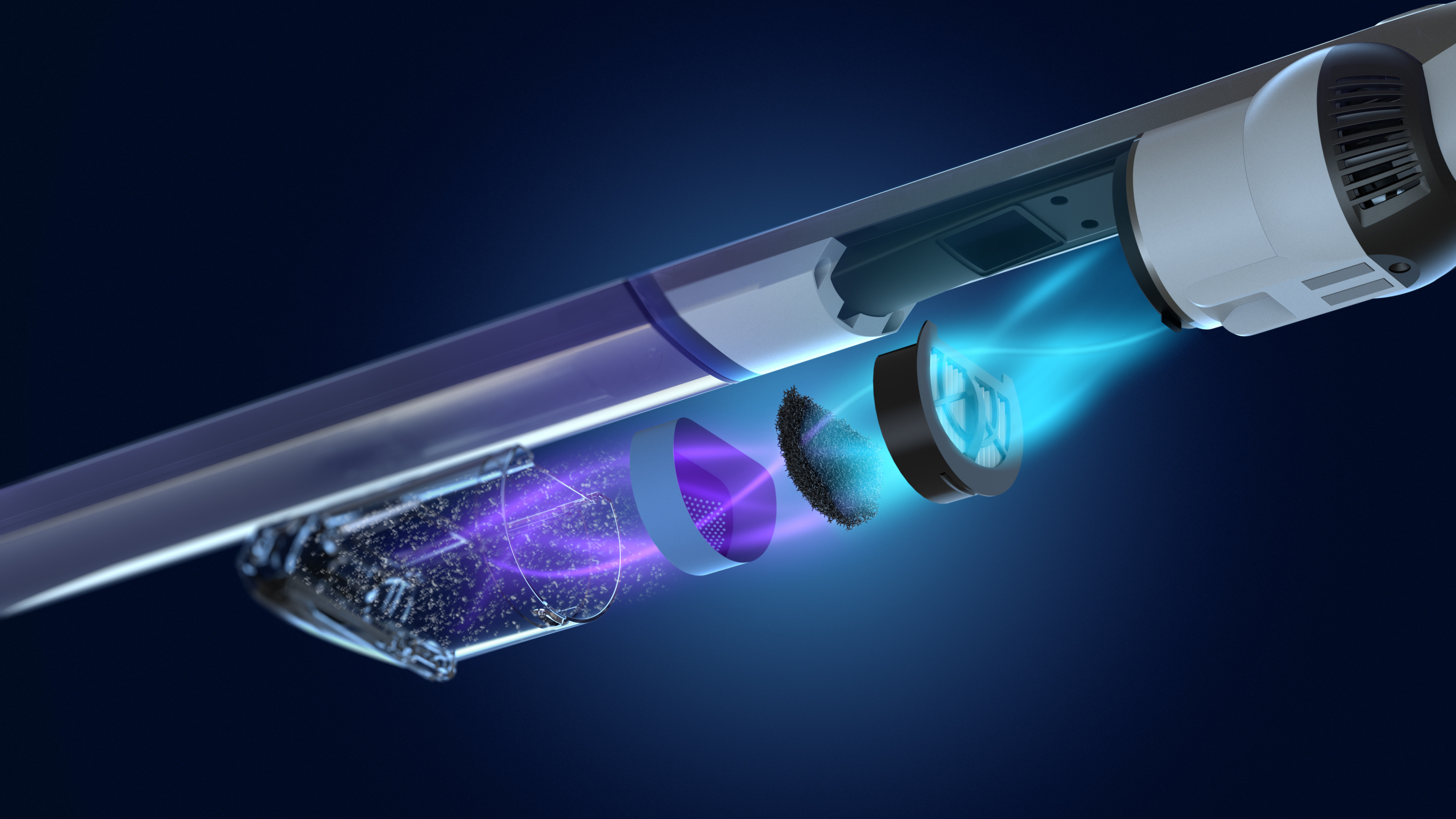 Kolmivaiheinen suodatus vangitsee 99&nbsp;% mikrohiukkasista*