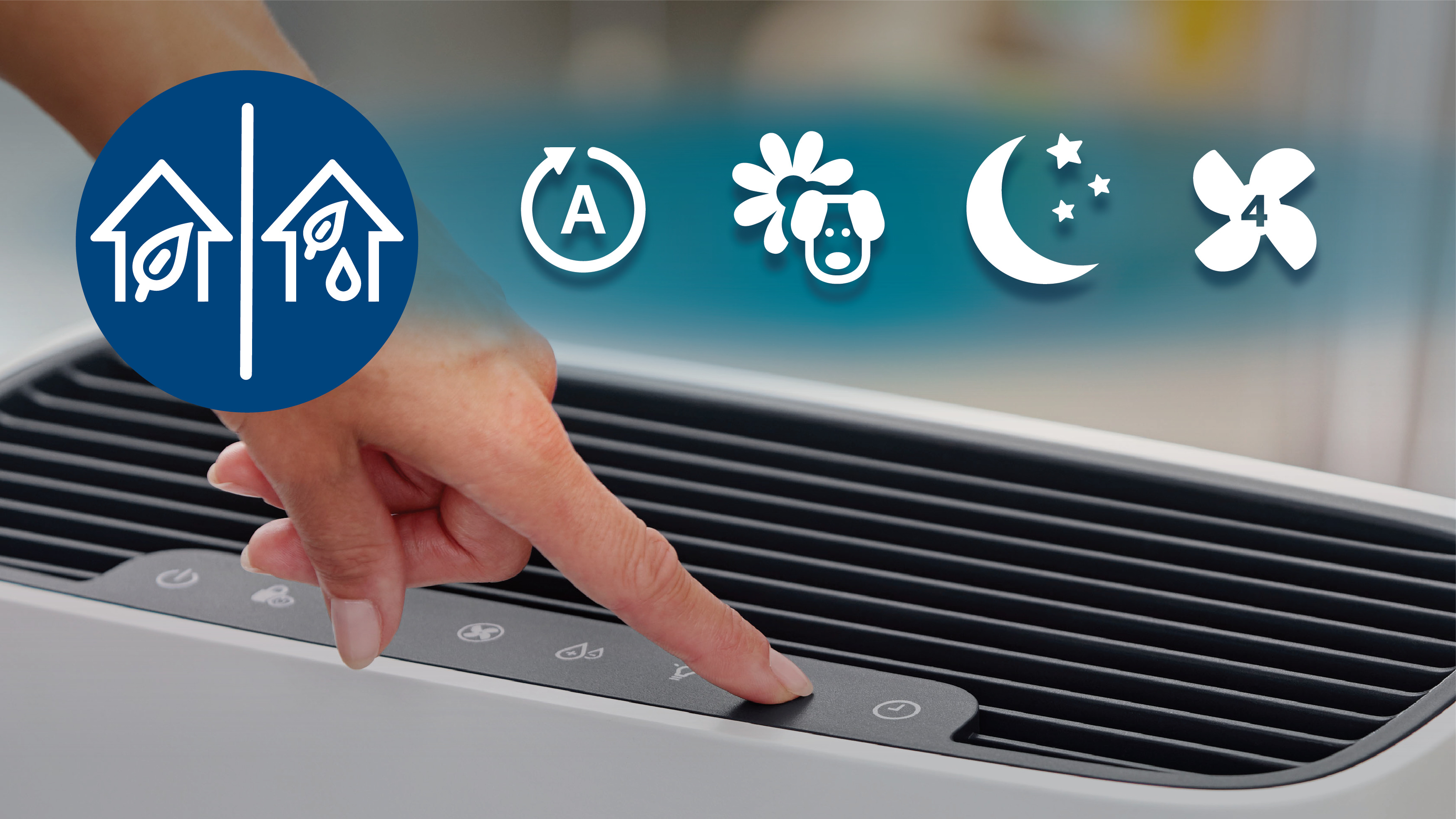 Режим "2&nbsp;в&nbsp;1" и только очистка воздуха в автоматических и ручных режимах