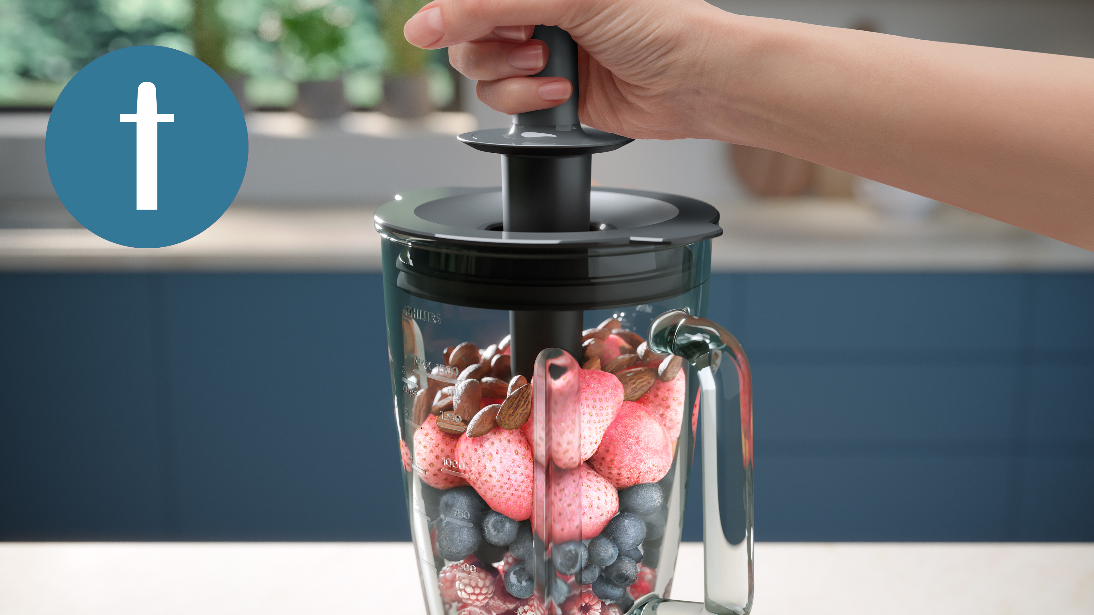 إعداد سموذي بقوام سميك من الفواكه المجمدة من دون إضافة المياه